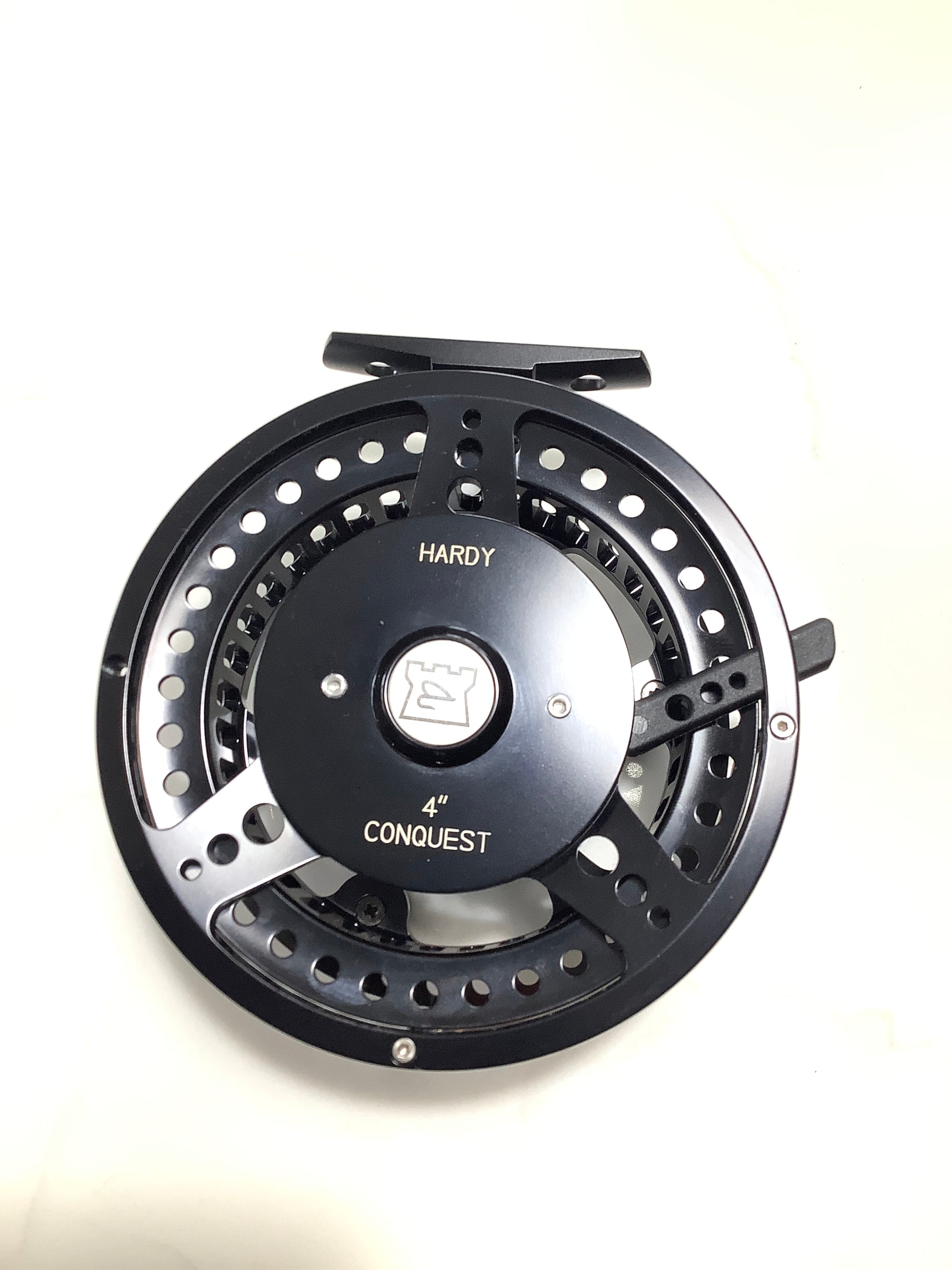 Hardy Bros 4” Conquest Centrepin Black Version