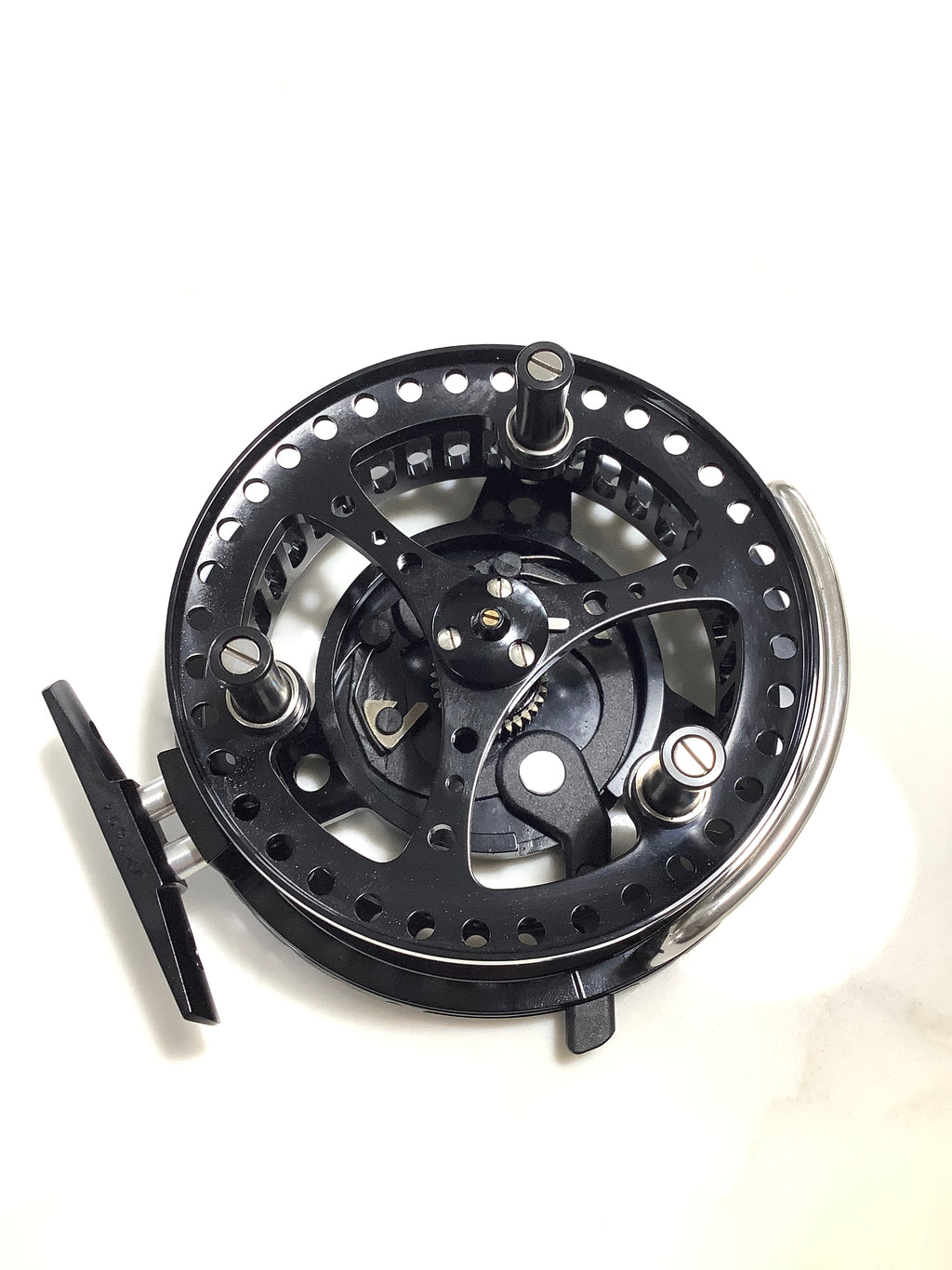 Hardy Bros 4” Conquest Centrepin Black Version