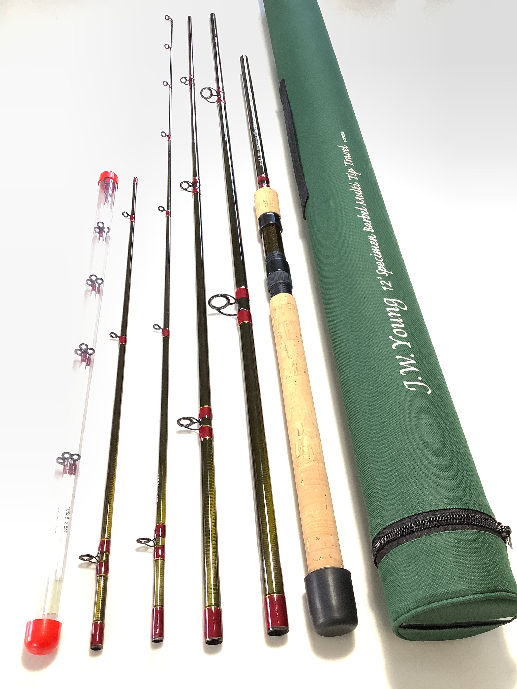 New J.W.YOUNG Specimen Barbel Multi Tip Travel Rod