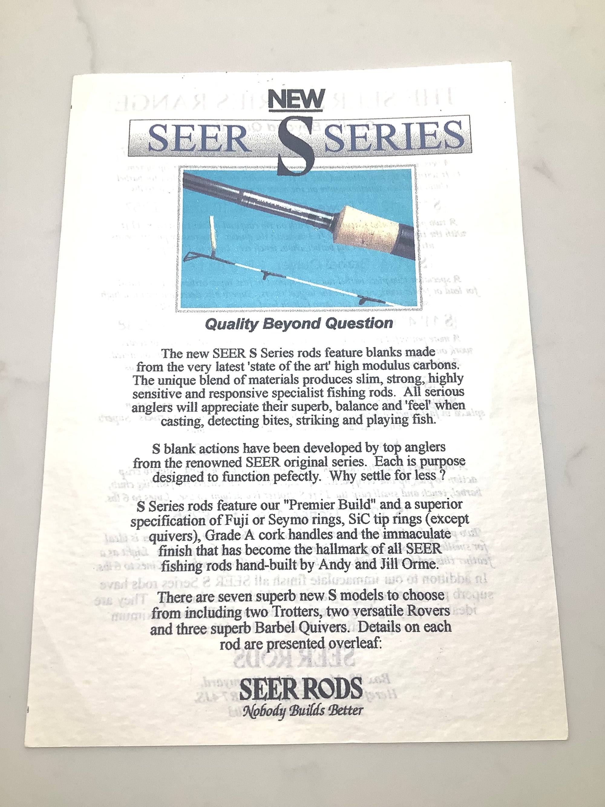 Scarce SEER 12ft “ SPECIALIST “ Rod By Andy Orme