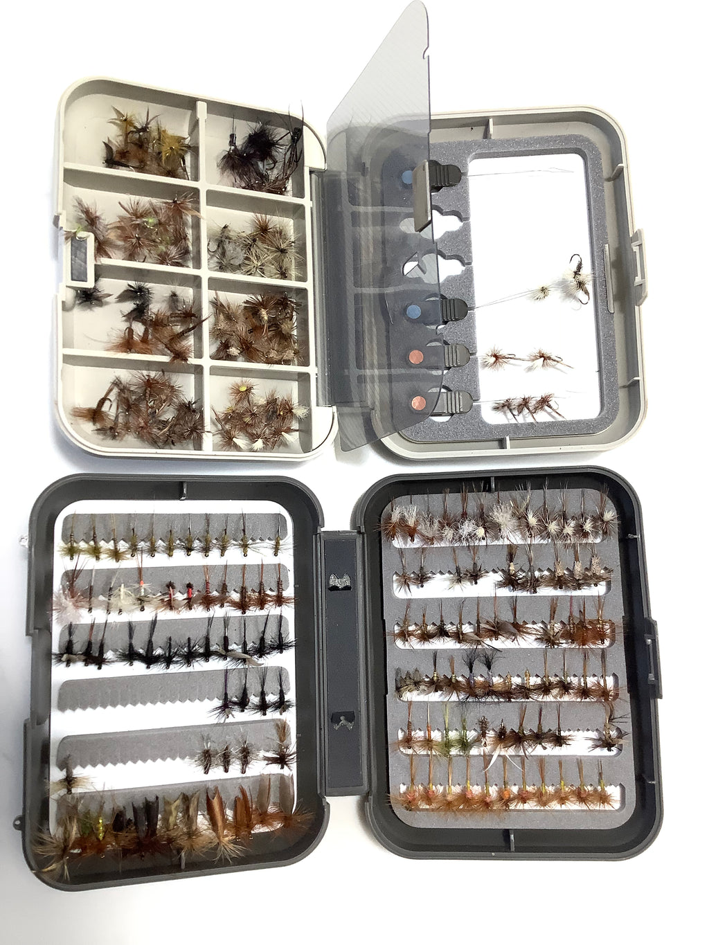 C & F DESIGN Fly boxes with a excellent selection of Trout Flies