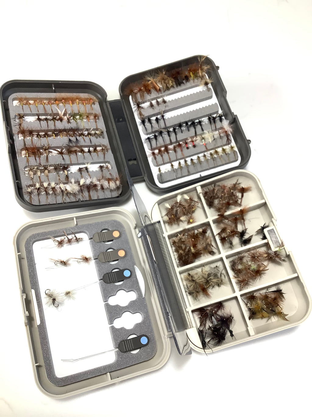 C & F DESIGN Fly boxes with a excellent selection of Trout Flies