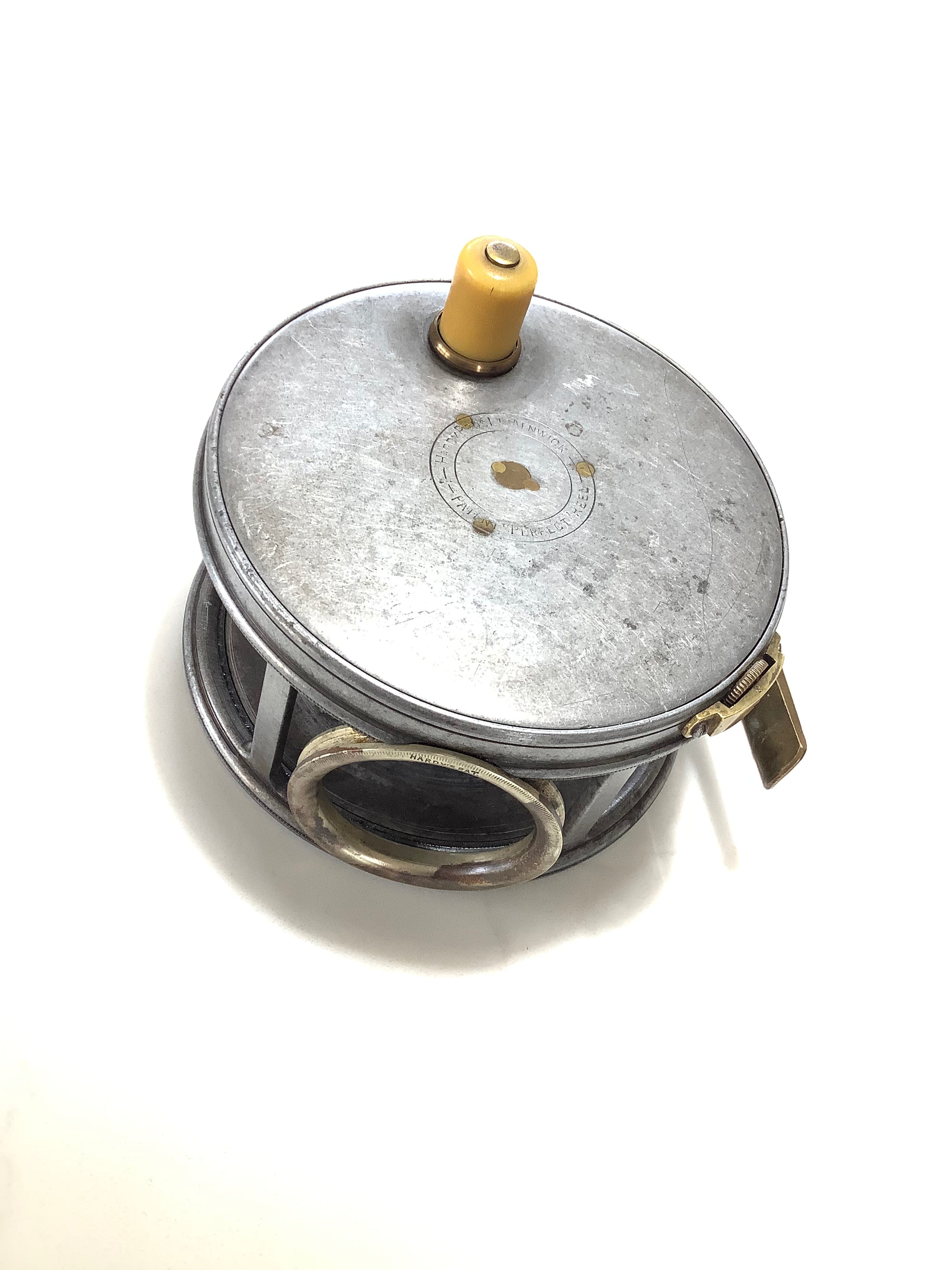 Antique 1912 Hardy Bros Perfect 4 1/2” Fly Reel