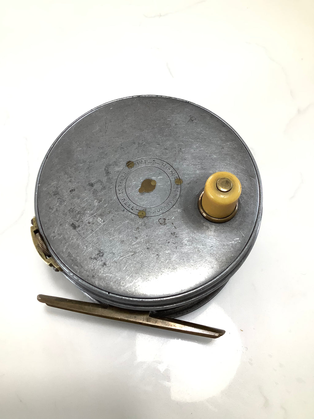 Antique 1912 Hardy Bros Perfect 4 1/2” Fly Reel