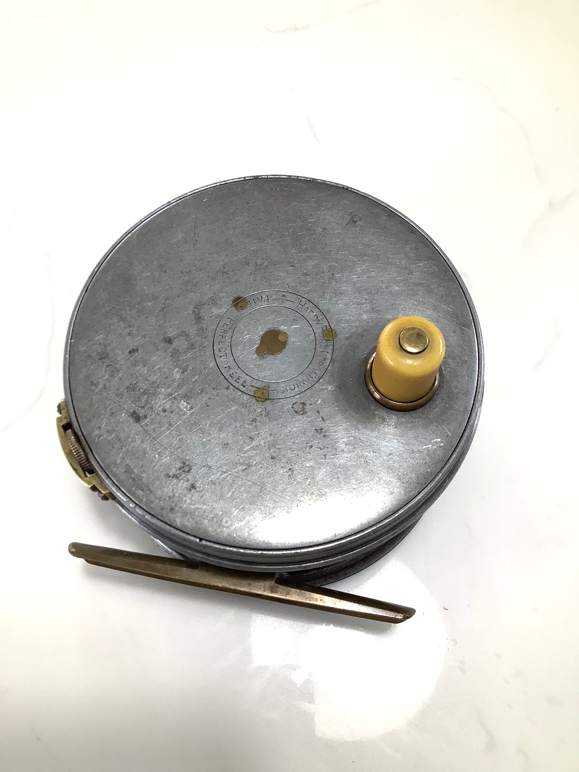 Antique 1912 Hardy Bros Perfect 4 1/2” Fly Reel