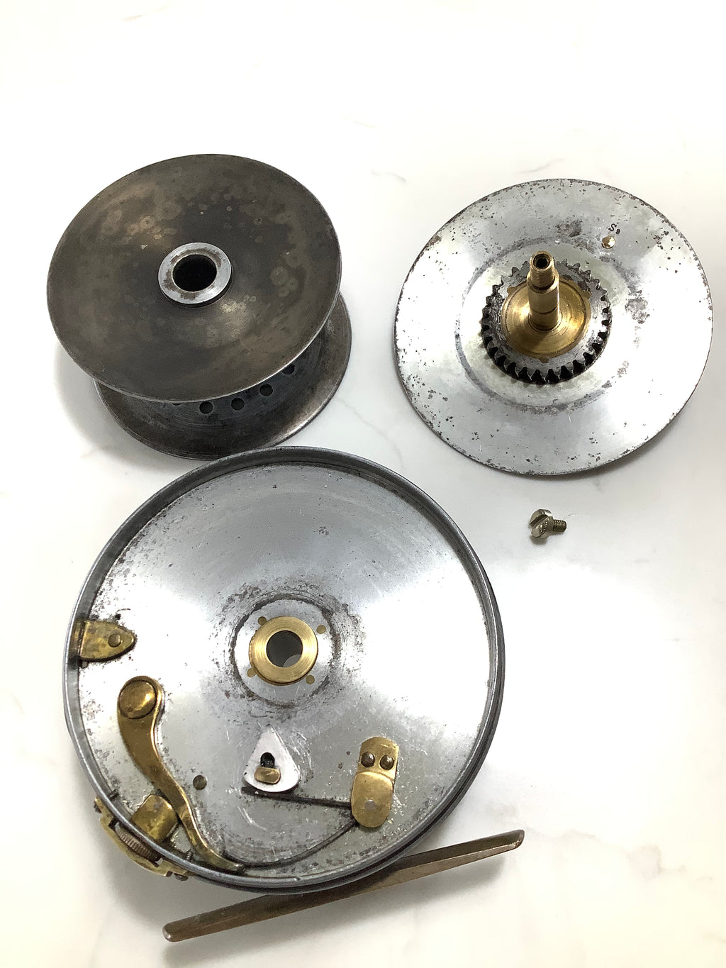 Antique 1912 Hardy Bros Perfect 4 1/2” Fly Reel