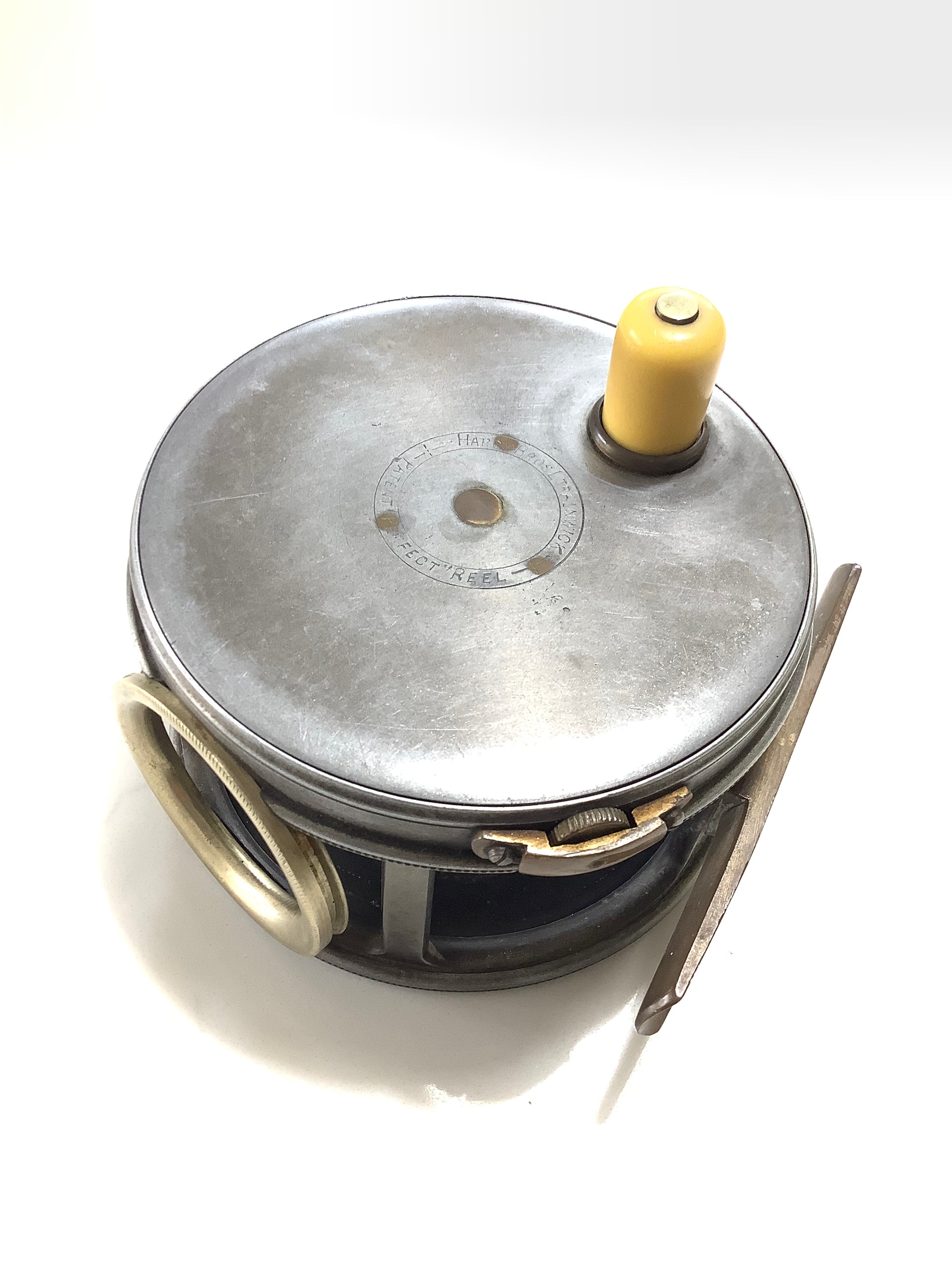 Antique 1912 Hardy Bros 4 1/4” Perfect Fly Reel