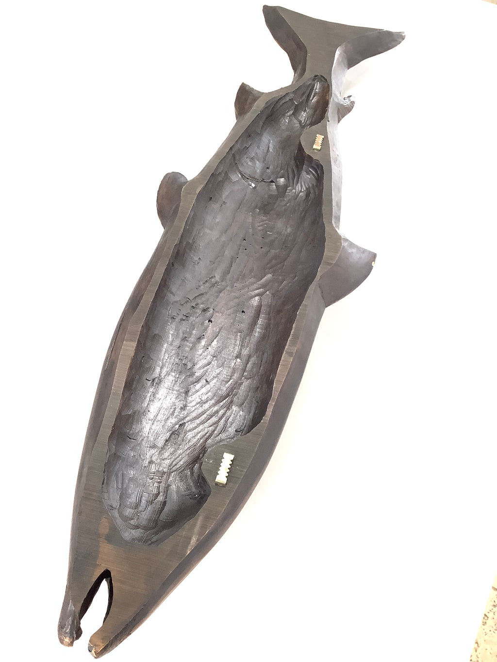 Antique Carved/Cast Salmon Display item