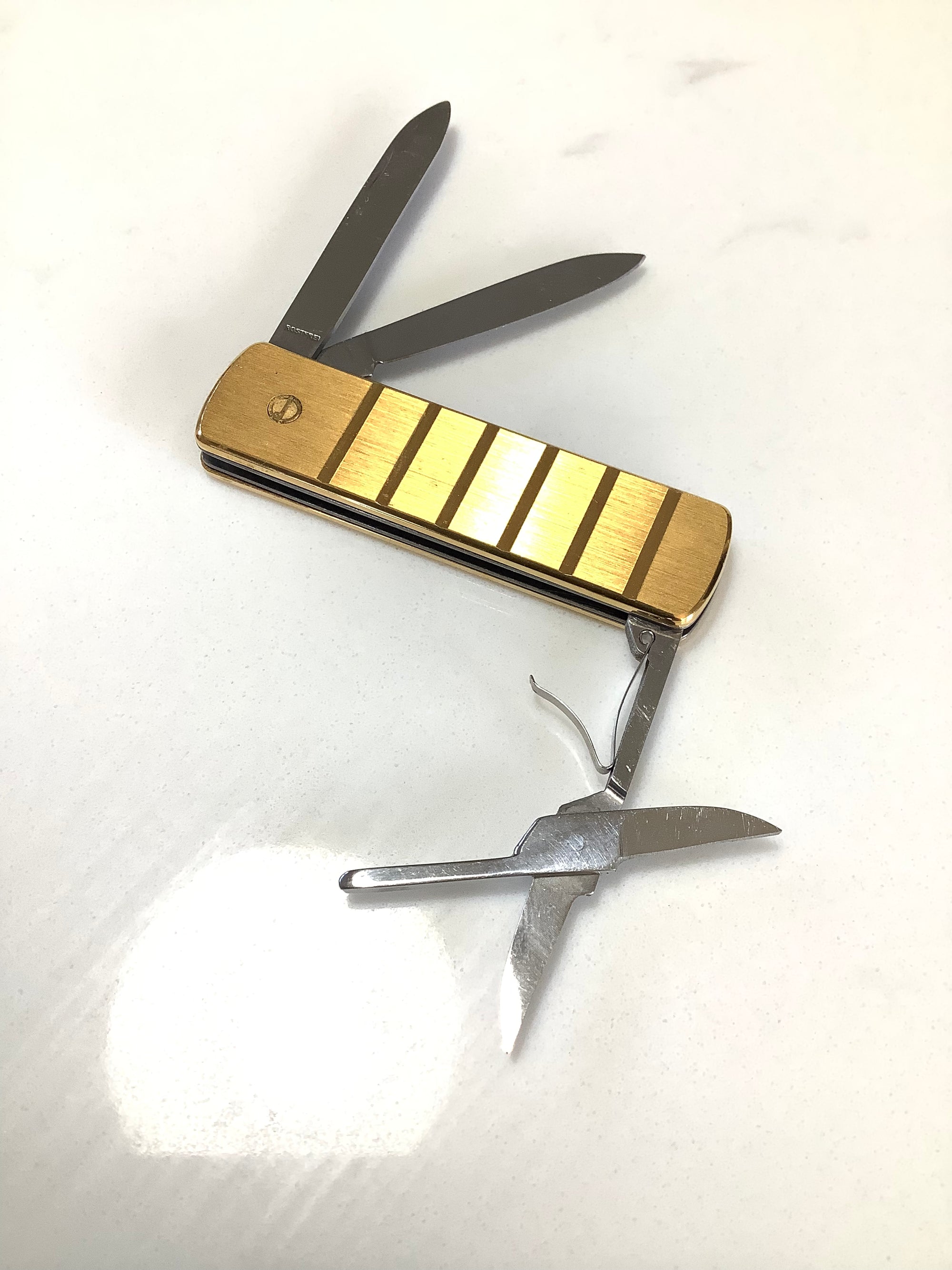 DUNHILL of London Gold Plated Pocket Knife