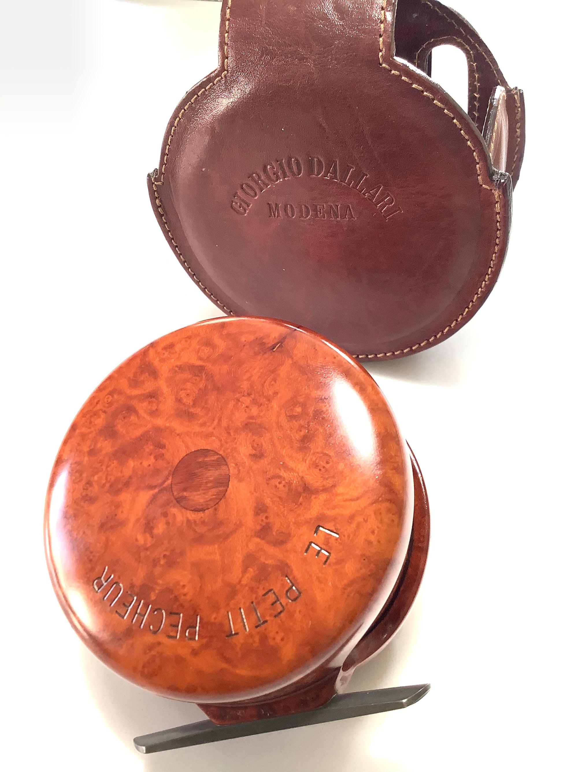 Rare Giorgio Dallari 3” Fly Reel Made from Selected Premium Solid Briarwood