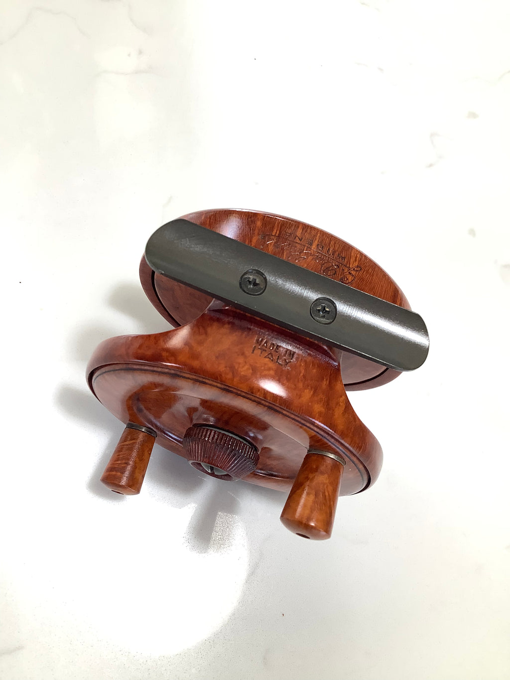 Rare Giorgio Dallari 3” Fly Reel Made from Selected Premium Solid Briarwood