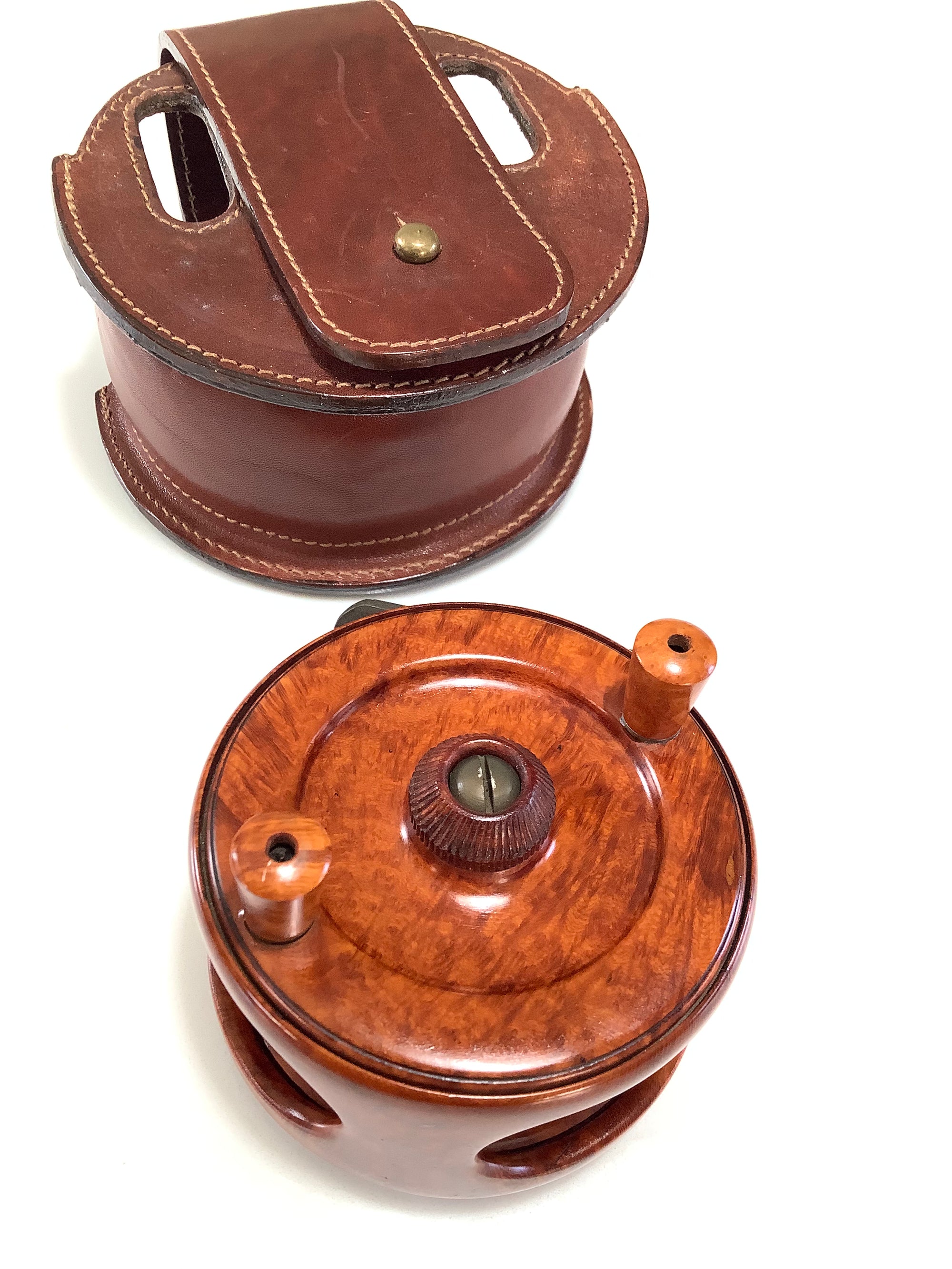 Rare Giorgio Dallari 3” Fly Reel Made from Selected Premium Solid Briarwood