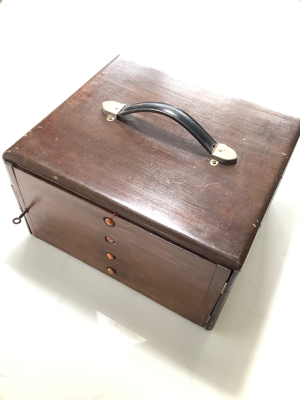 Antique Hardwood Fly Cabinet with 100s of Flies