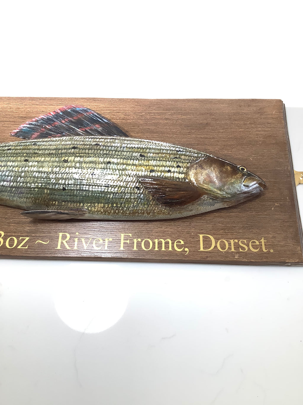 Hand Wood Carved & Realistically Painted GRAYLING By Artist/Master Carver MARC WILLIAMS