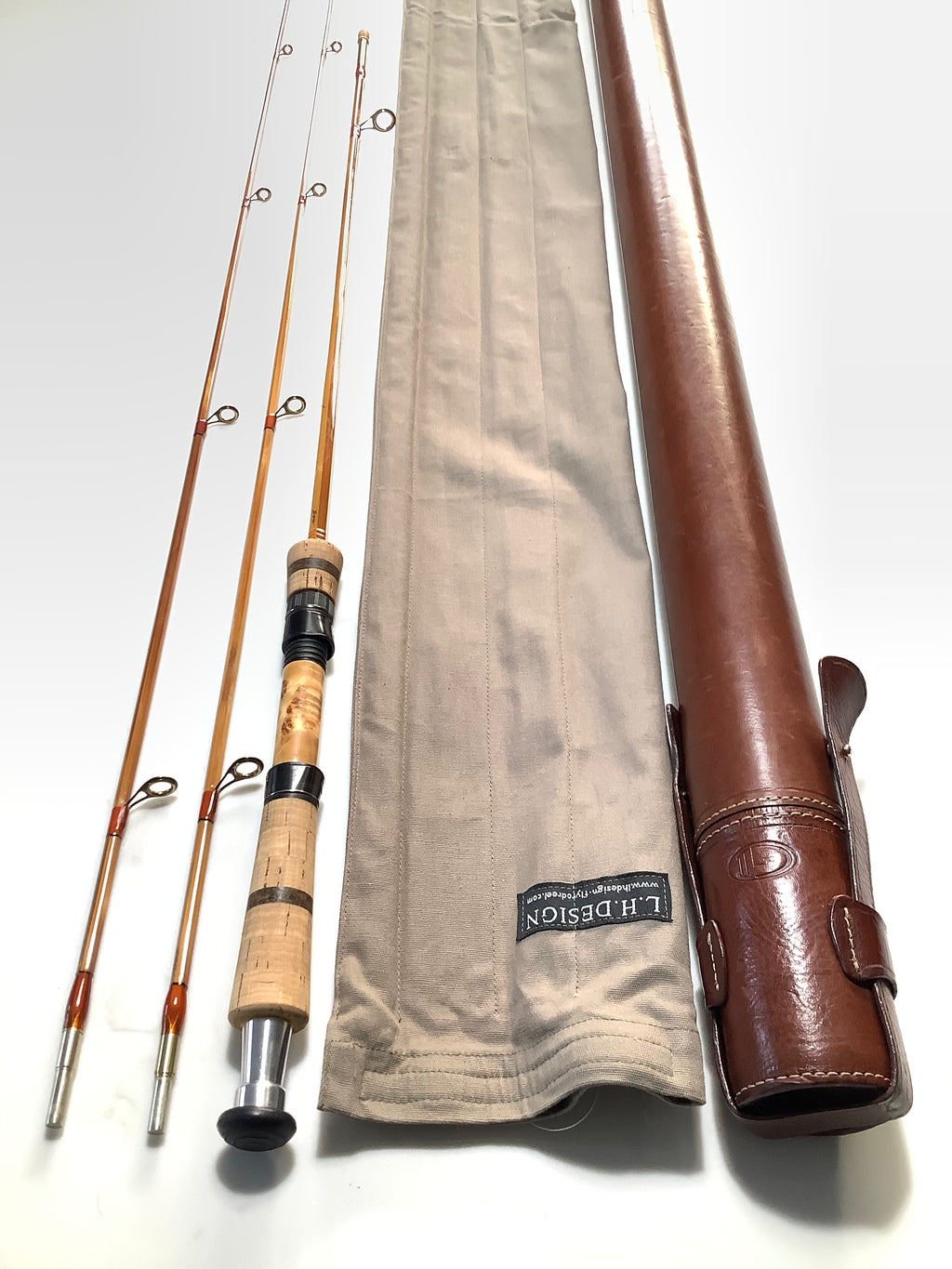 Very Rare L.H.DESIGN Luxury Built cane Spinning Rod