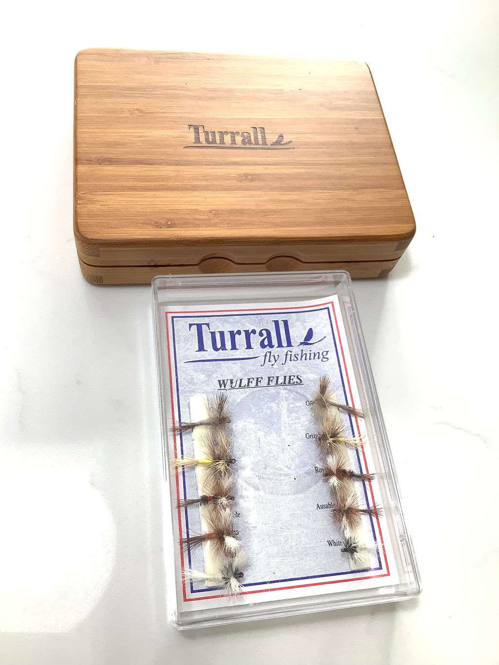 TURRALL Fly Box with Selection of NEW WULFF Flies