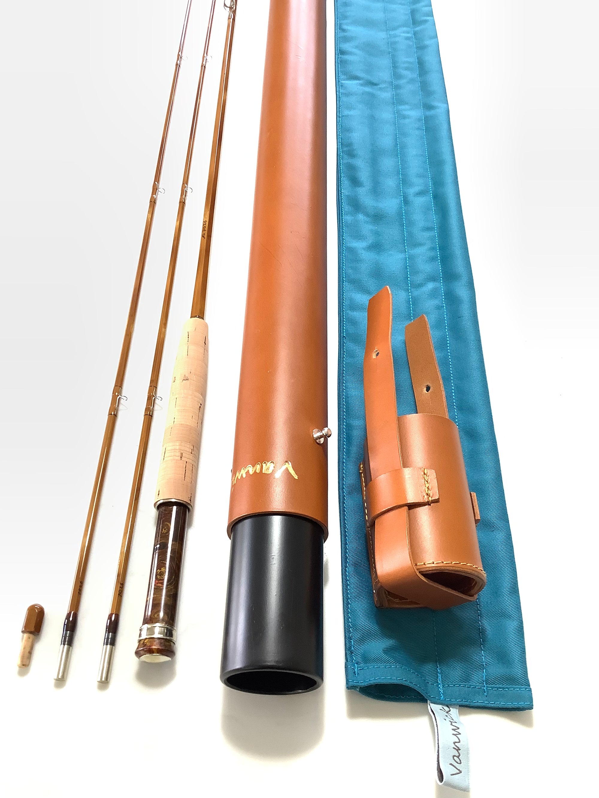 Stunning VANWICK Hand Crafted “THE CHALK STREAM DELUXE” 8ft Built Cane Fly Rod