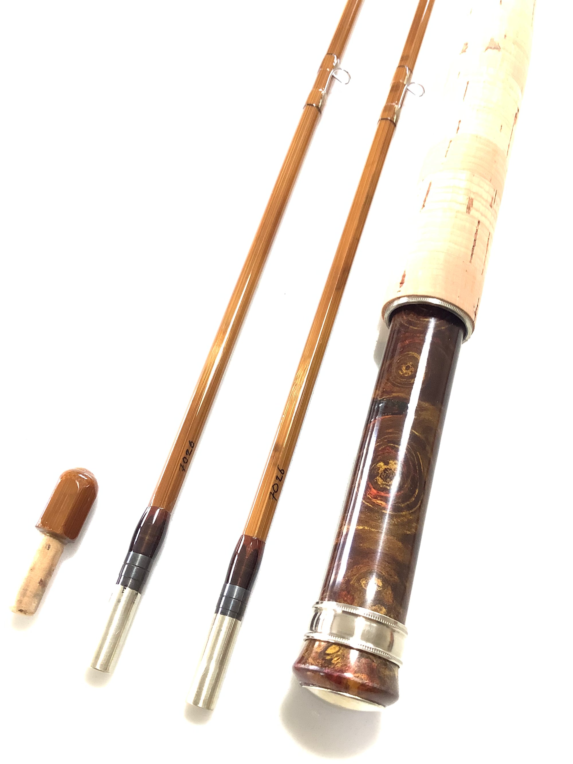 Stunning VANWICK Hand Crafted “THE CHALK STREAM DELUXE” 8ft Built Cane Fly Rod