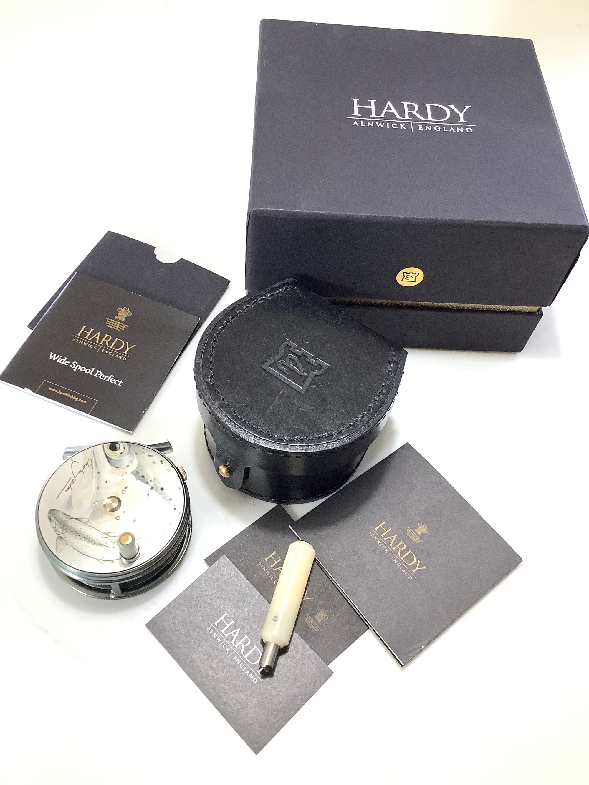 Hardy Bros CHARLES JARDINE Ltd Ed Artwork Rainbow Trout Perfect Fly Reel