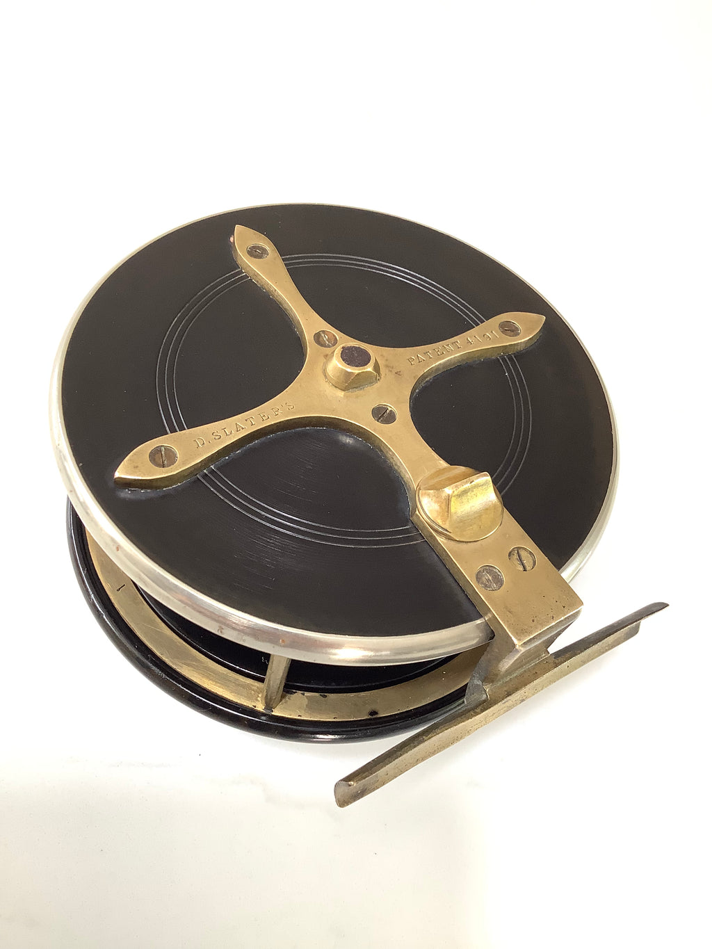 Antique 4 1/2” SLATER Combination Reel