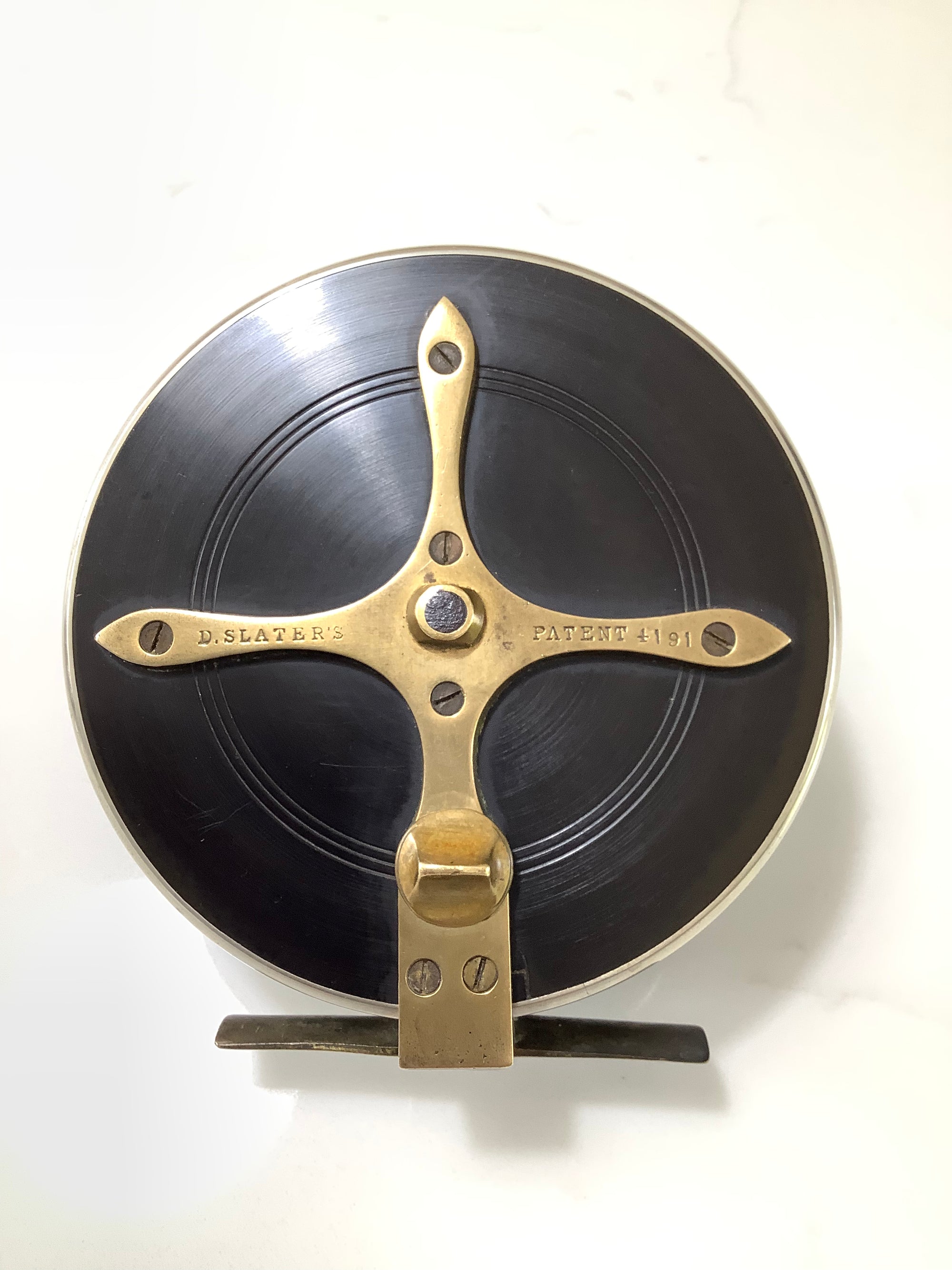 Antique 4 1/2” SLATER Combination Reel