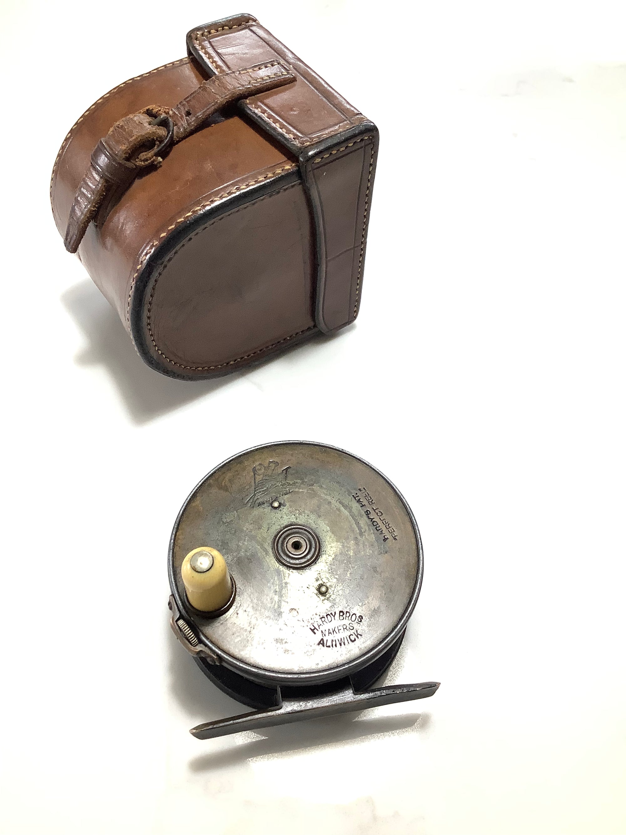 Very Rare 3” HARDY Bros Brass Faced Perfect Fly Reel