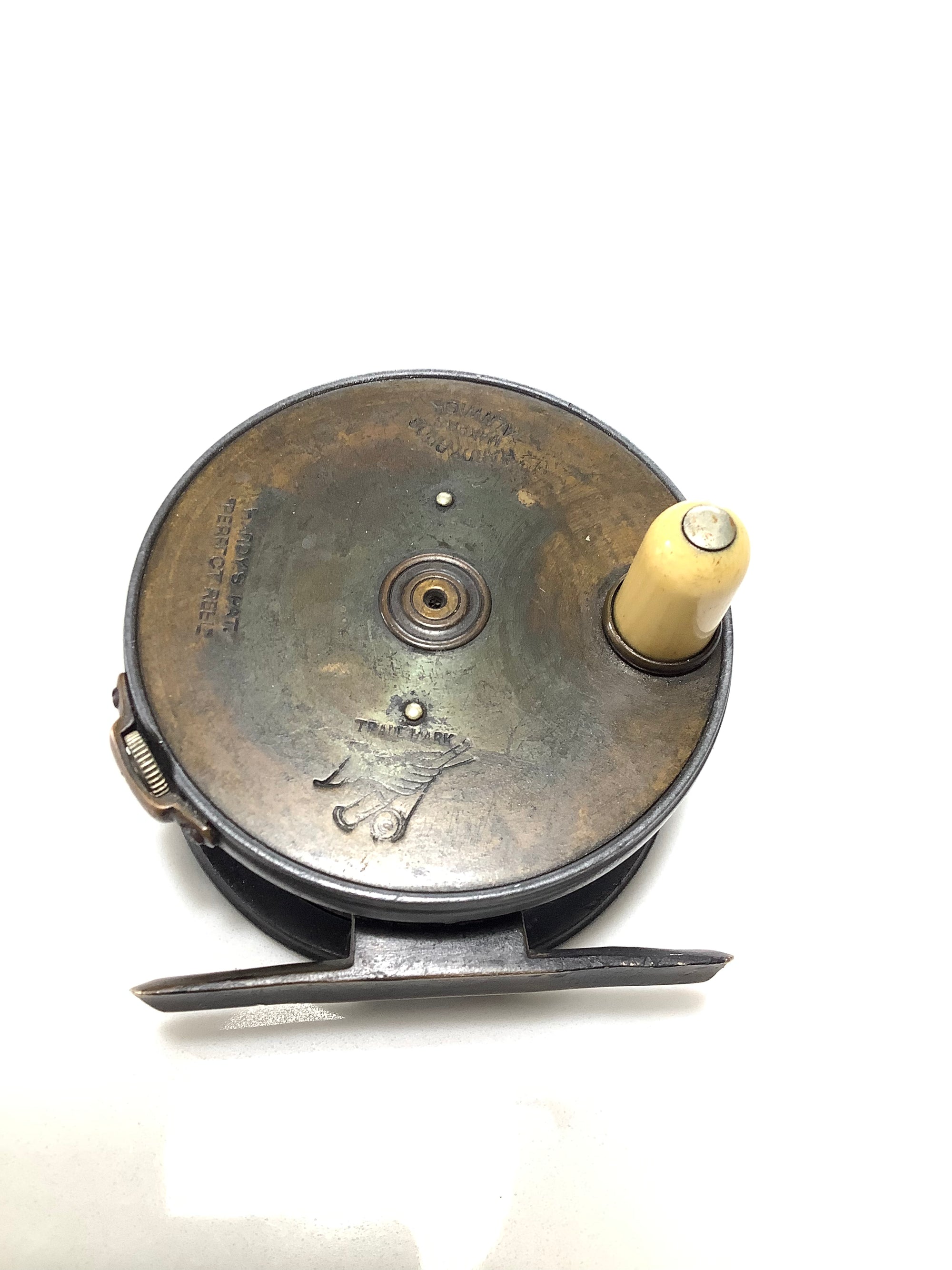 Very Rare 3” HARDY Bros Brass Faced Perfect Fly Reel