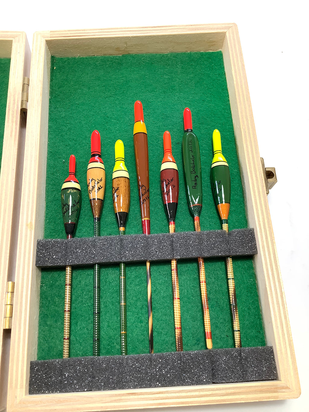 A collection of Hand crafted Traditional Floats By Andy Batchelor with Presentation Box