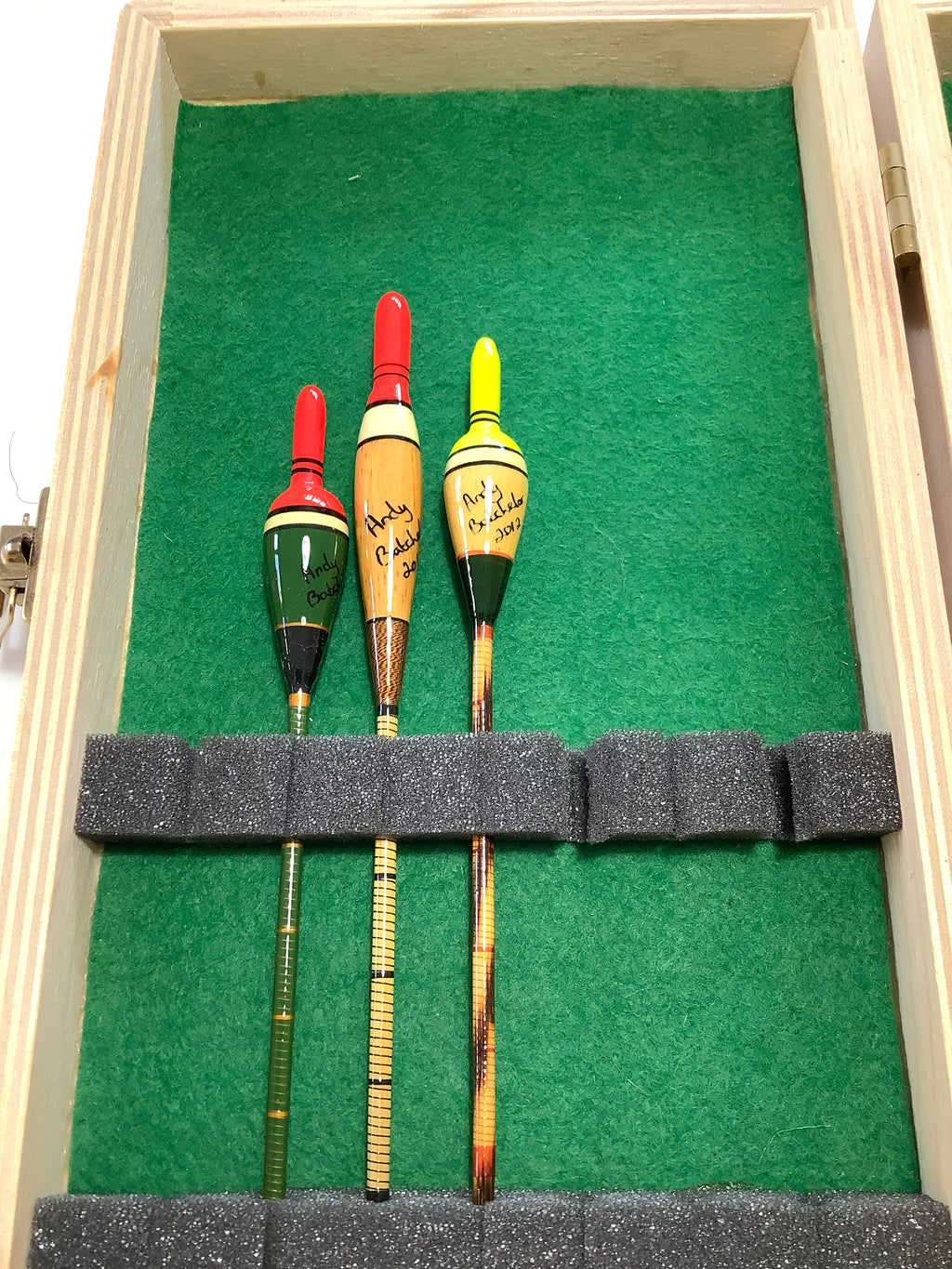 A collection of Hand crafted Traditional Floats By Andy Batchelor with Presentation Box