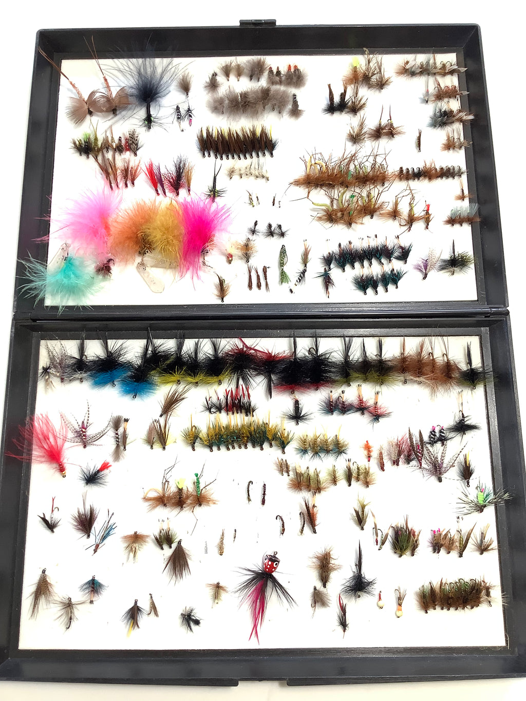 Boat Angers Large Fly Box with Flies – Antique & Vintage Fishing Tackle
