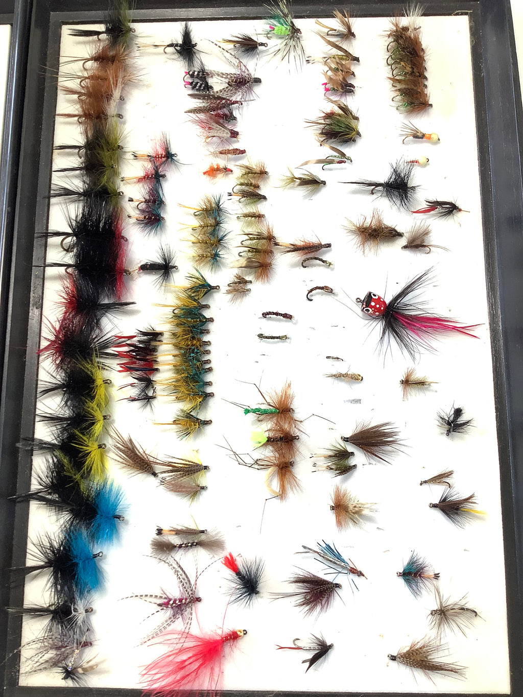 Boat Angers Large Fly Box with Flies – Antique & Vintage Fishing Tackle
