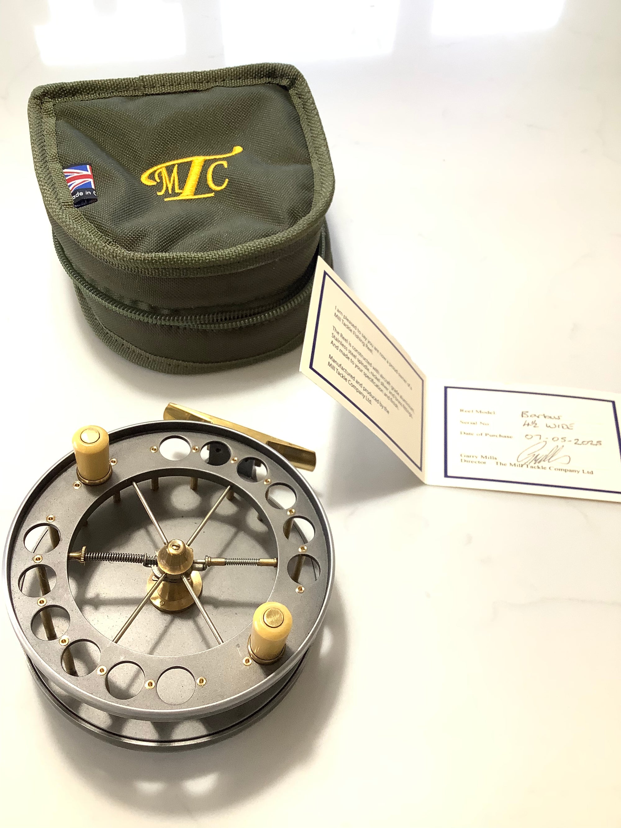 Rare Mill Tackle Co BARBUS 1 of 2 Centrepin Reel
