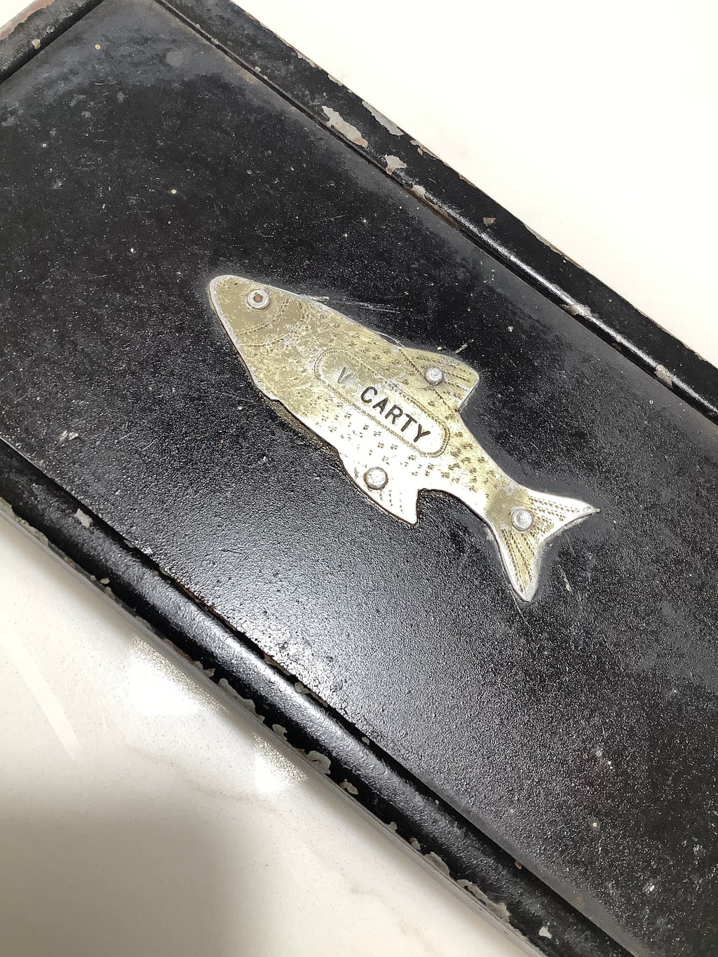 Rare Antique very early Salmon fly Box