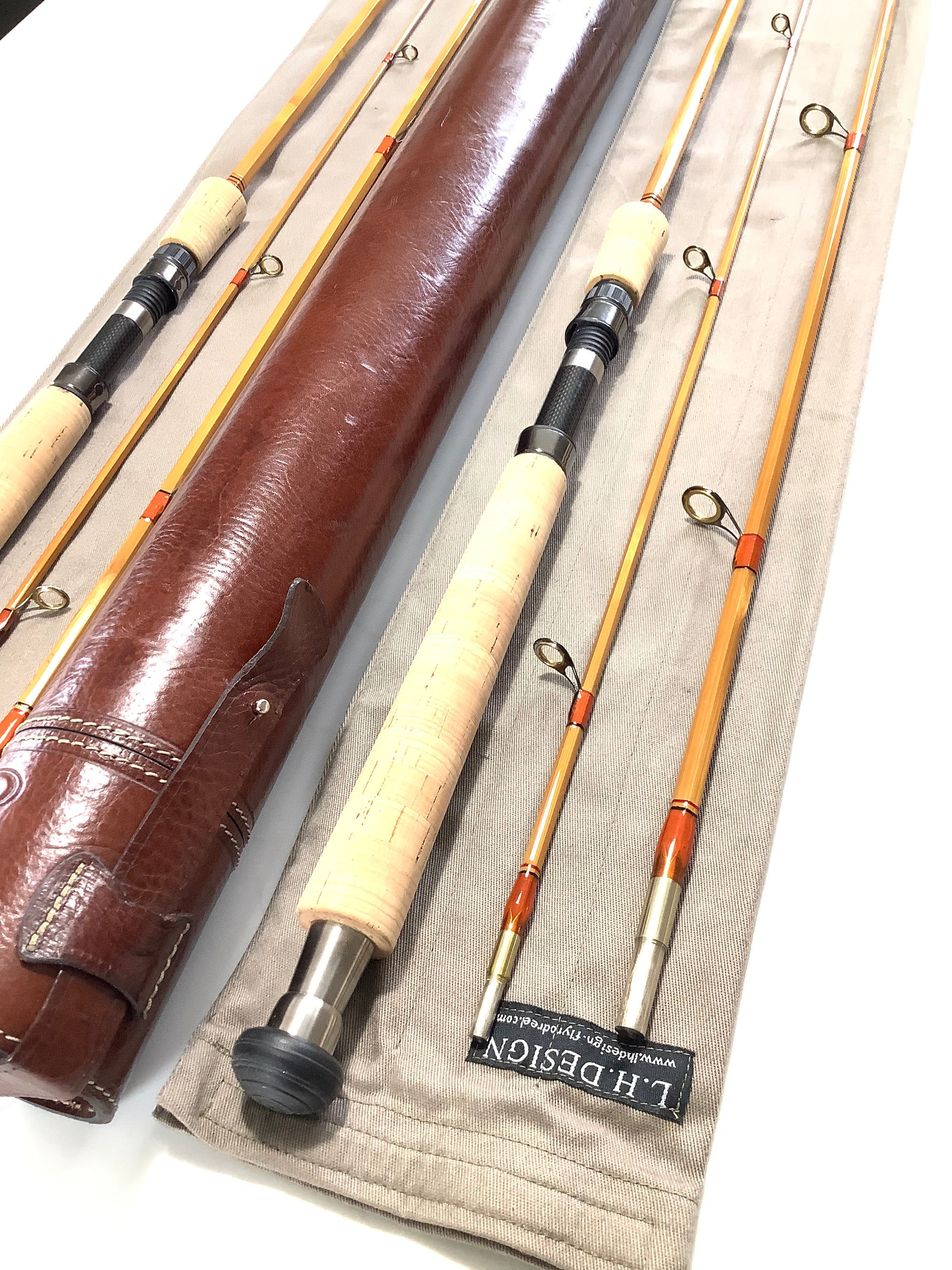 Special Order L.H DESIGN No.1 Pair Built Cane 8ft Casting Rods.