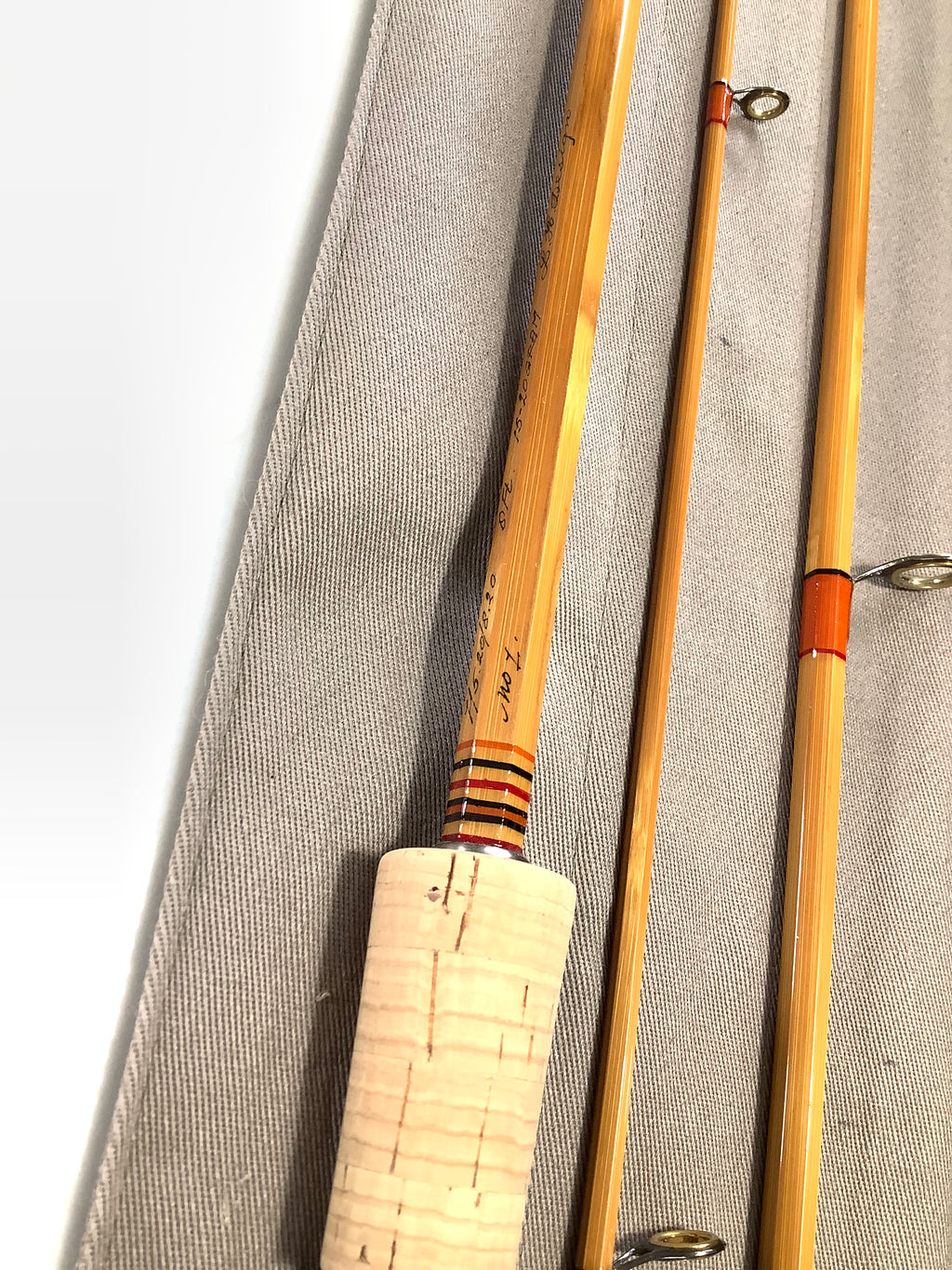 Special Order L.H DESIGN No.1 Pair Built Cane 8ft Casting Rods.