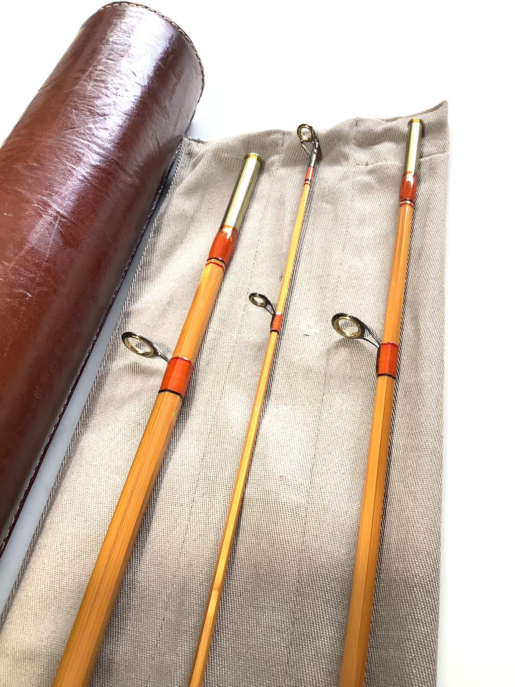 Special Order L.H DESIGN No.1 Pair Built Cane 8ft Casting Rods.