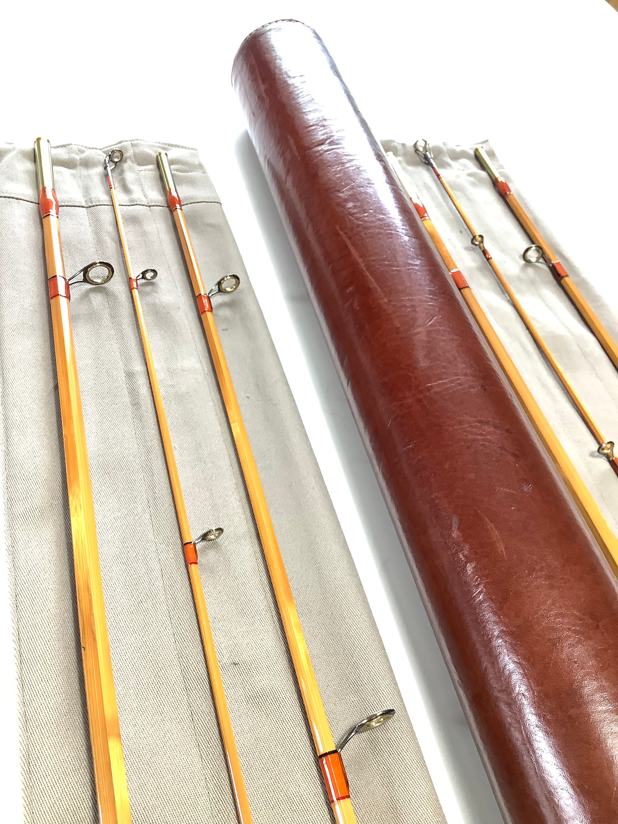 Special Order L.H DESIGN No.1 Pair Built Cane 8ft Casting Rods.