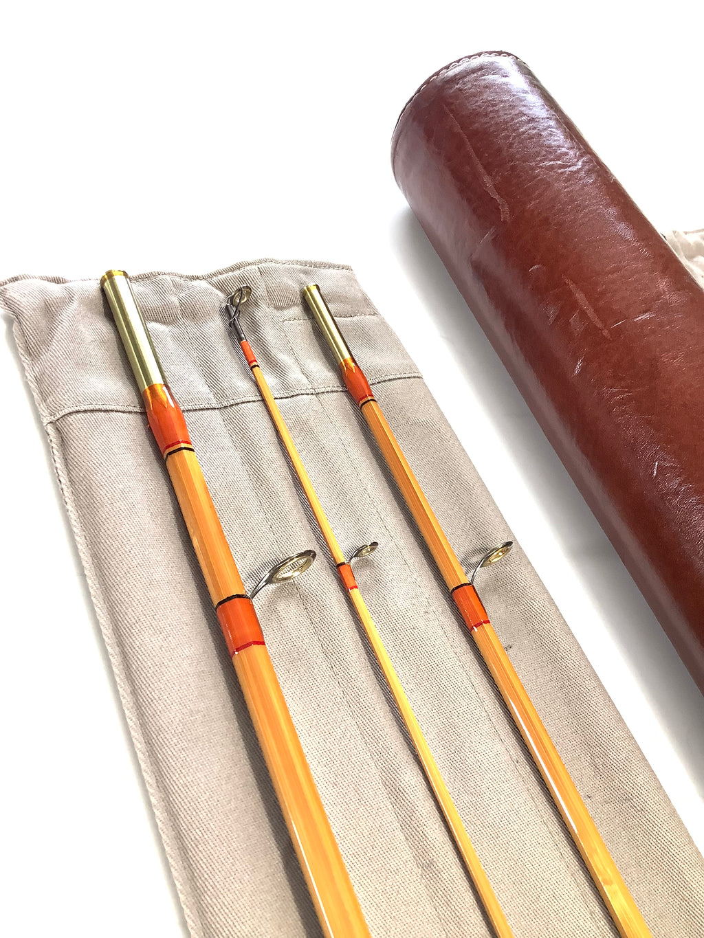 Special Order L.H DESIGN No.1 Pair Built Cane 8ft Casting Rods.