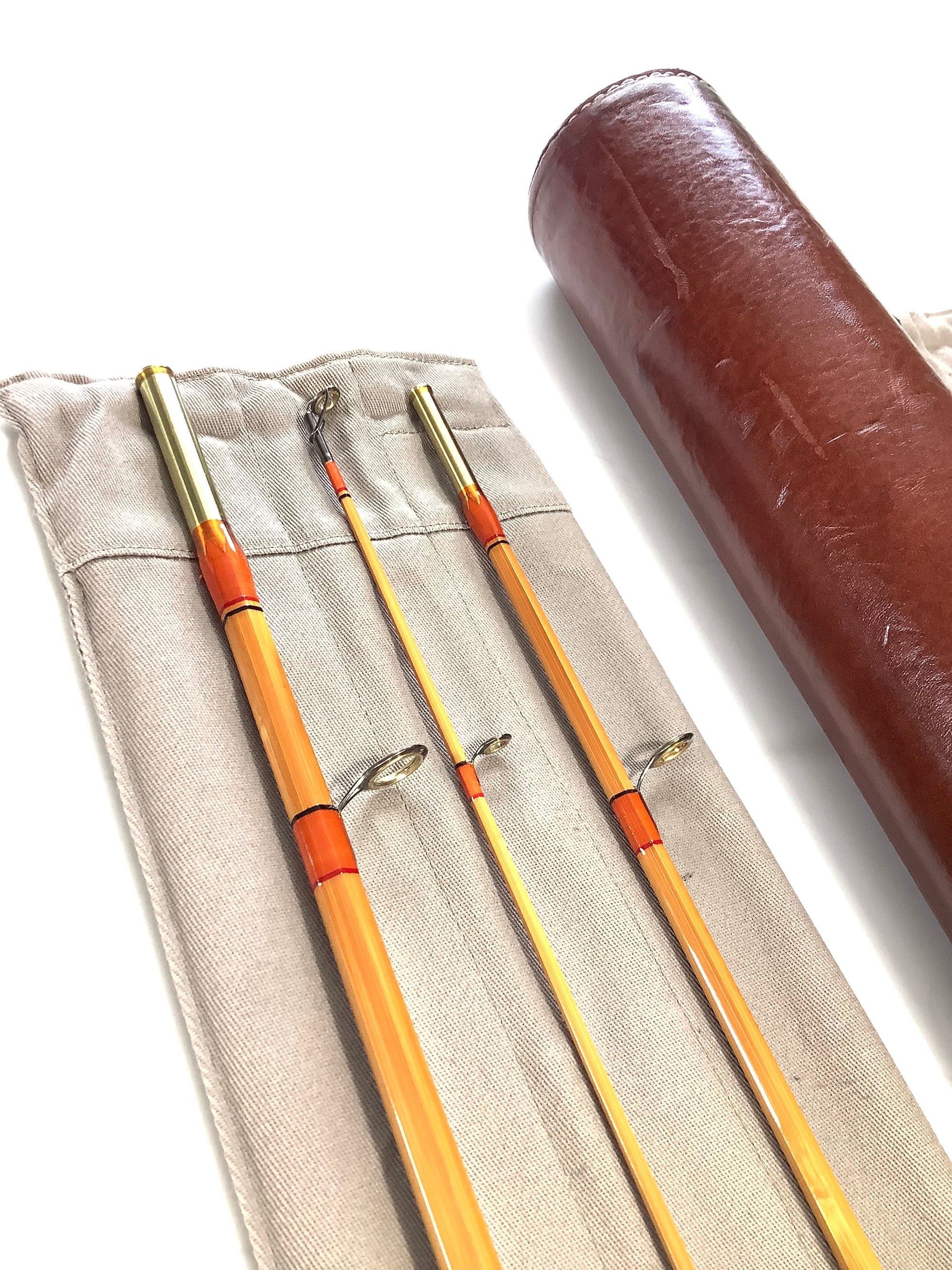 Special Order L.H DESIGN No.1 Pair Built Cane 8ft Casting Rods.