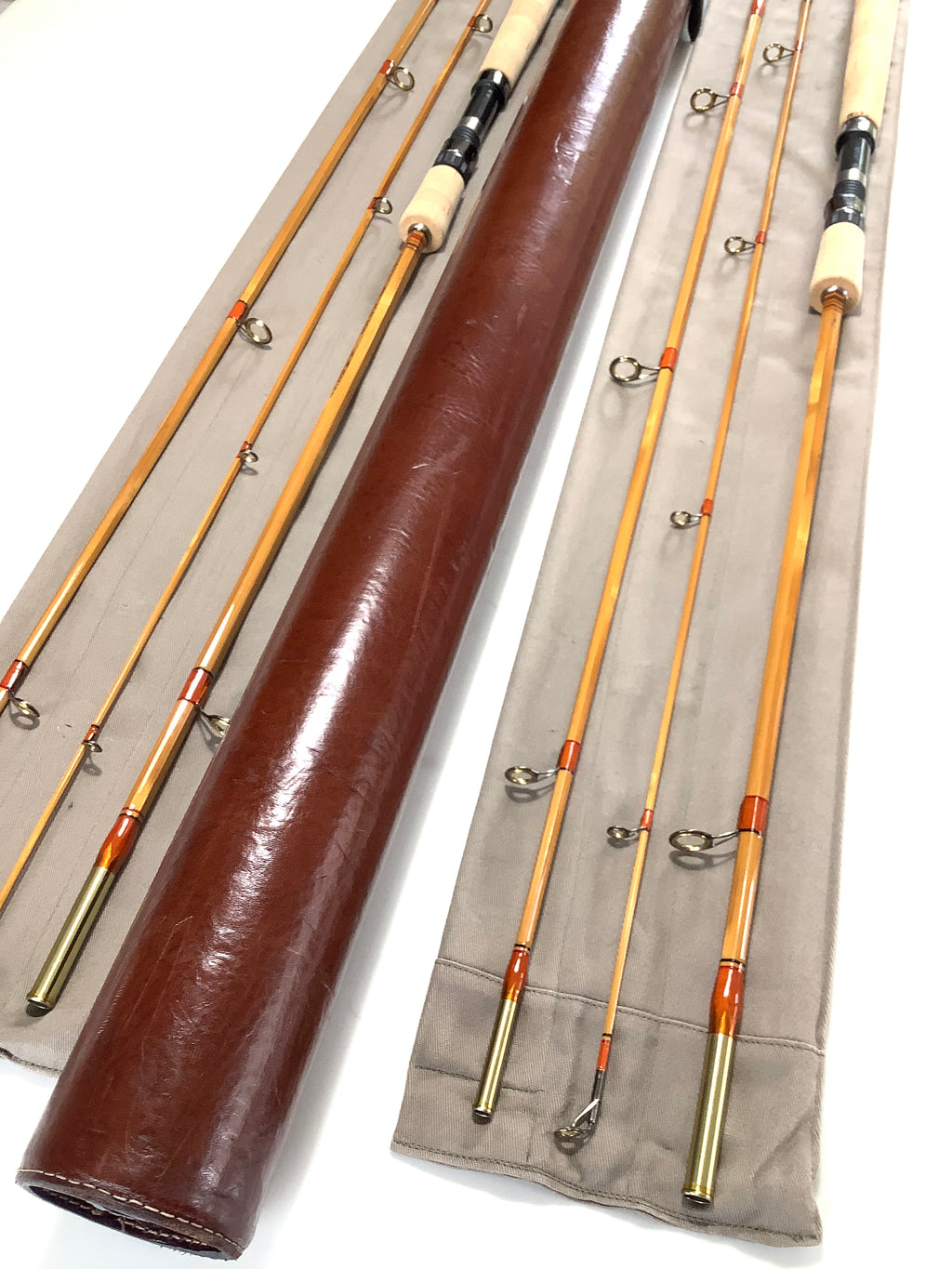 Special Order L.H DESIGN No.1 Pair Built Cane 8ft Casting Rods.