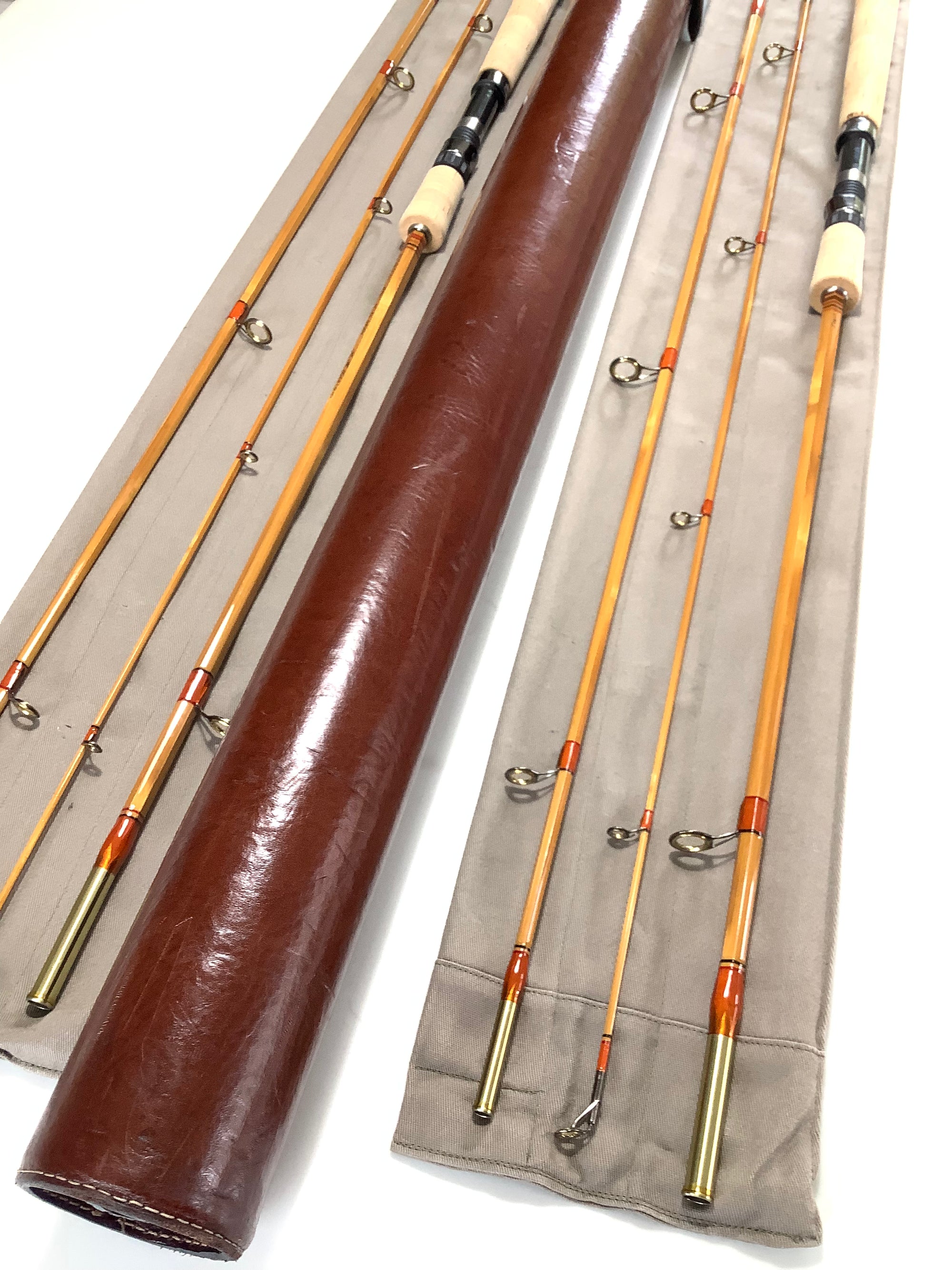 Special Order L.H DESIGN No.1 Pair Built Cane 8ft Casting Rods.