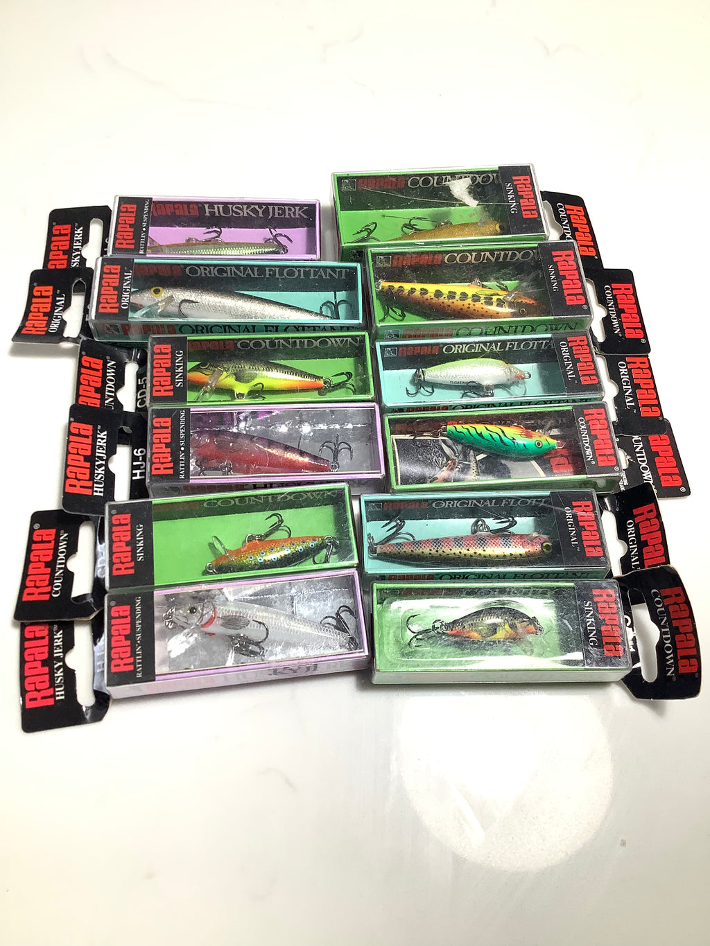 A selection of 12 x Mint unused RAPALA Lures