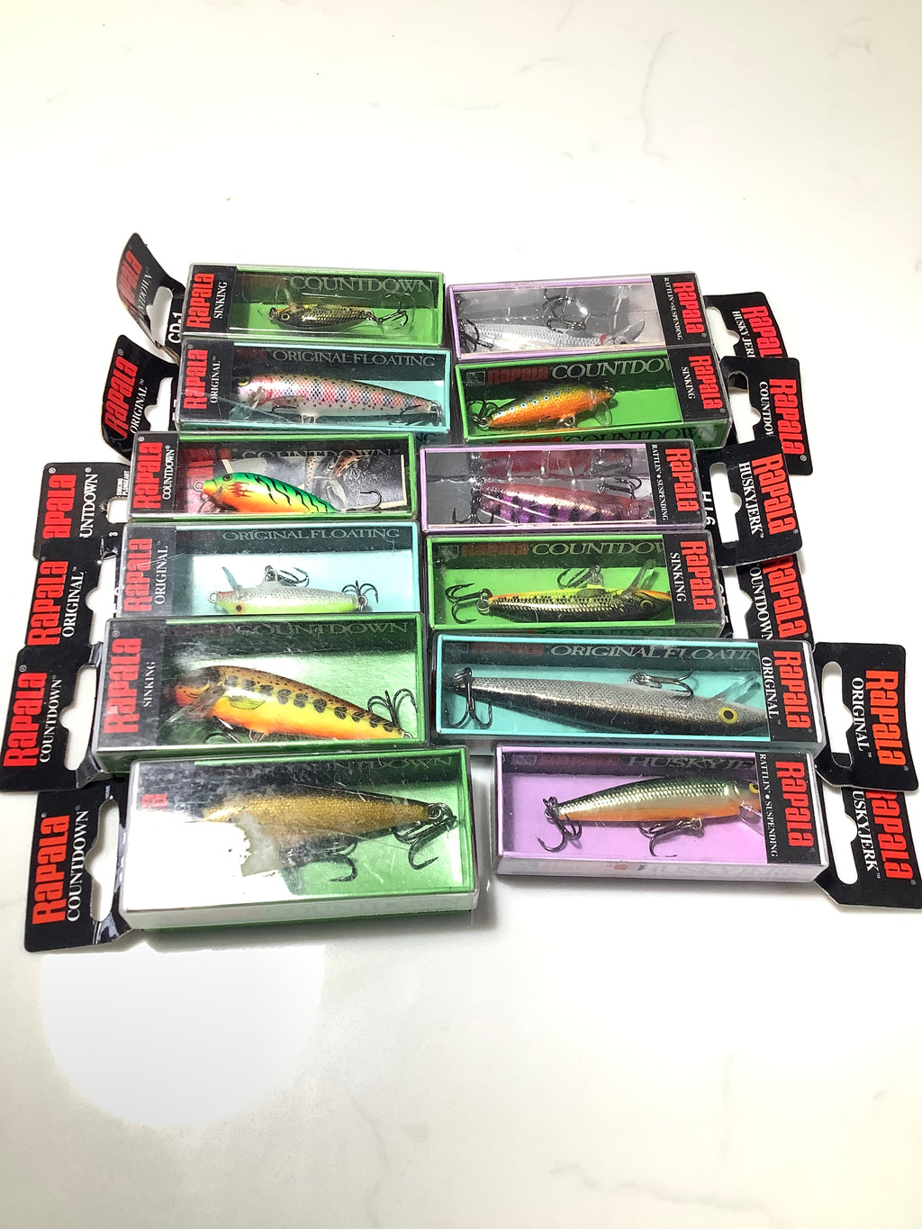 A selection of 12 x Mint unused RAPALA Lures