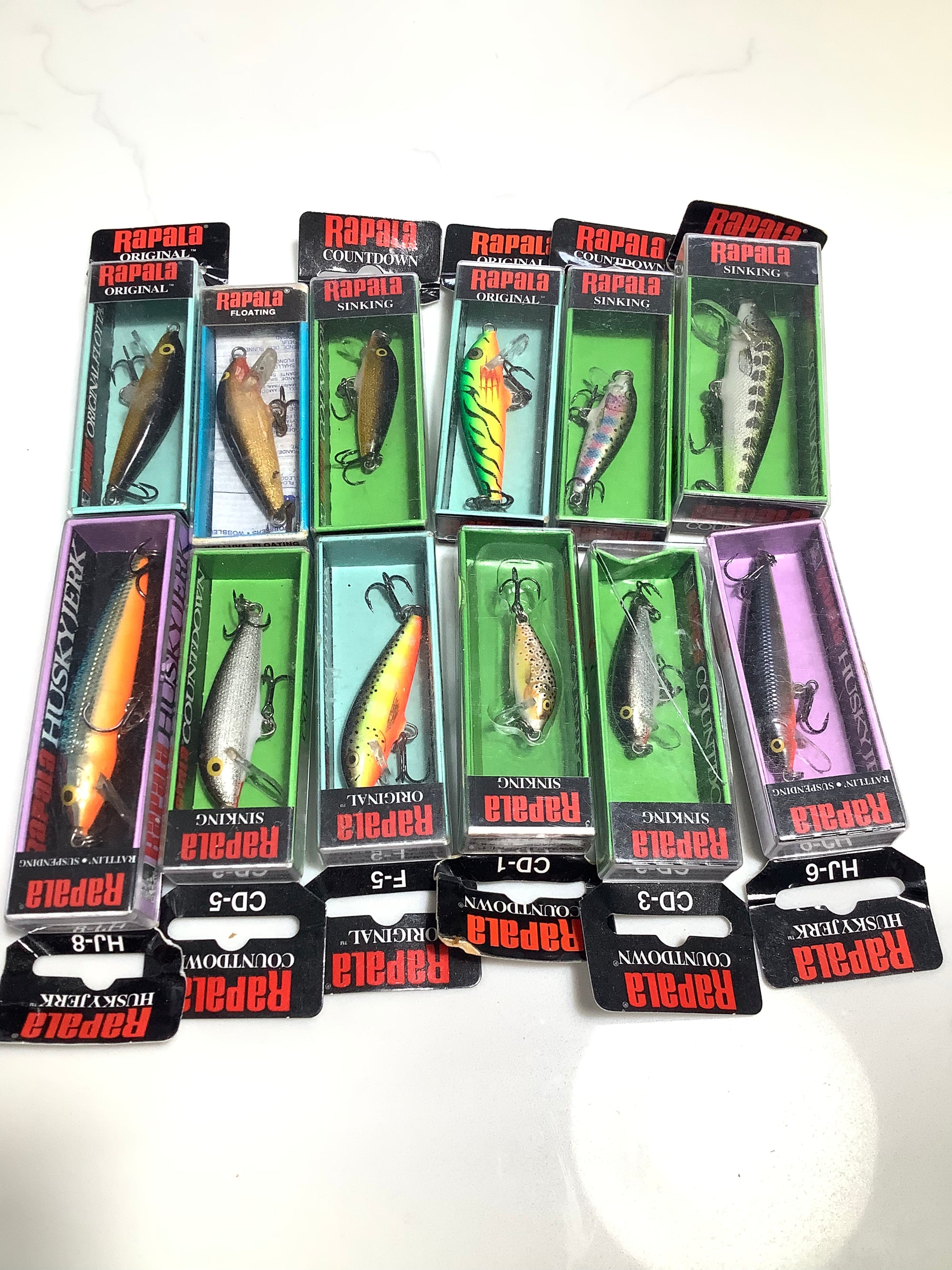 A selection of 12 x New RAPALA lures