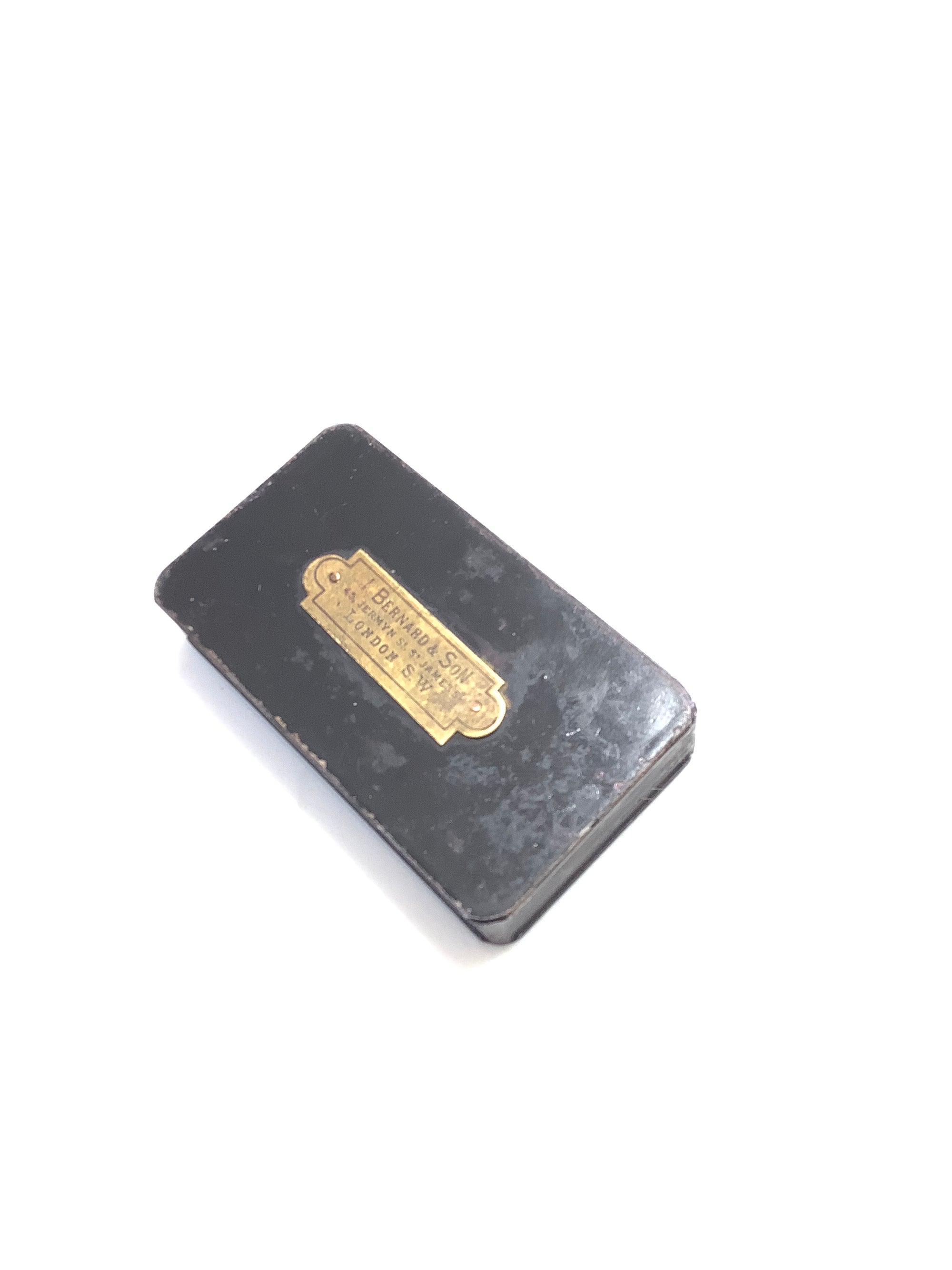 Very Rare Smallest Antique J.BERNARD “ ON VIEW” Pocket Fly Box