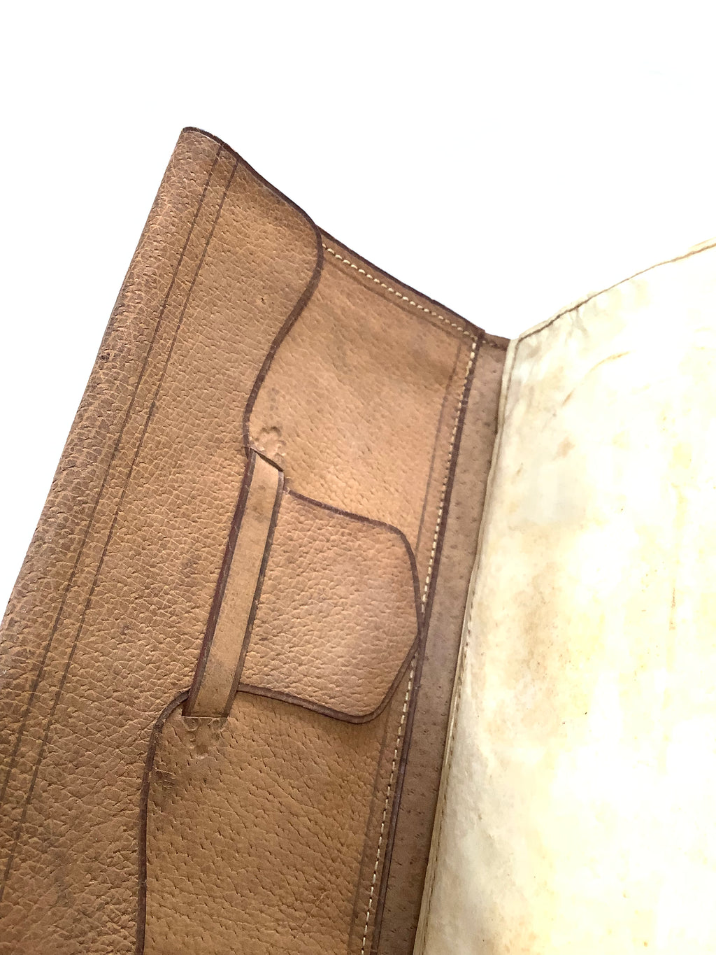 Antique Circa 1900 Leather Salmon/Trout Fly Wallet with Flies
