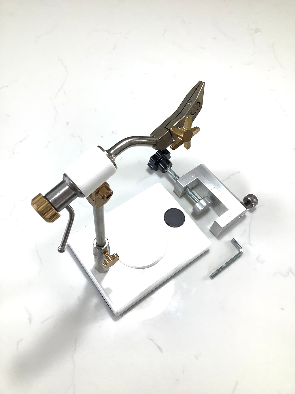 Highest Italian Built Quality LAW style Rotary & Clamp Fly Tying Vice