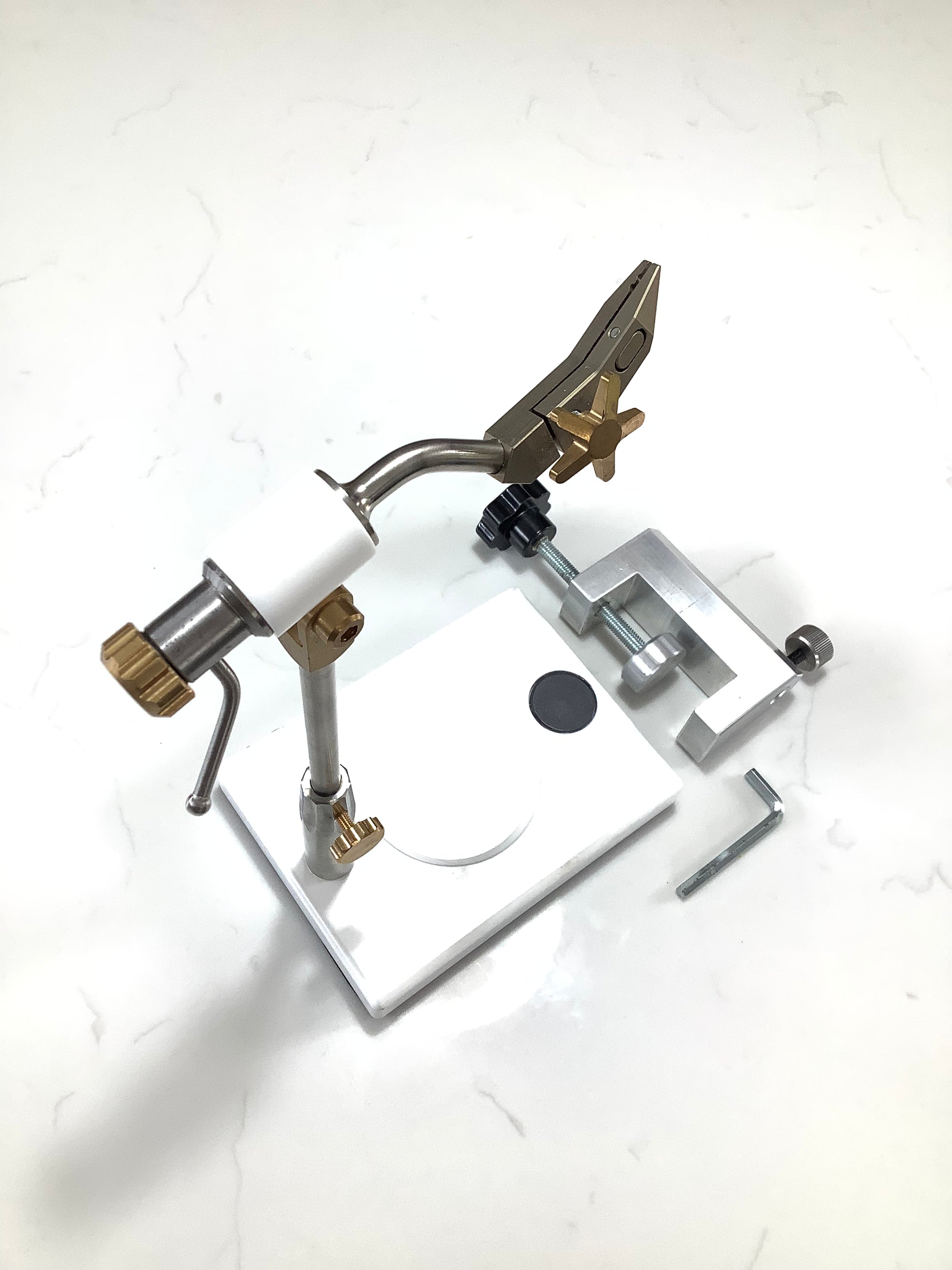 Highest Italian Built Quality LAW style Rotary & Clamp Fly Tying Vice