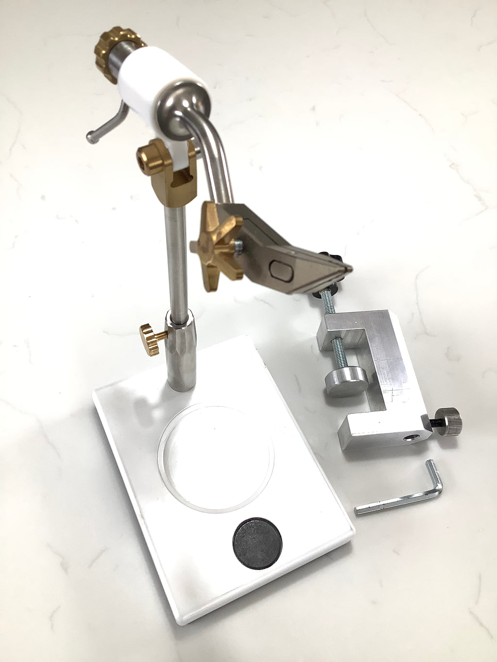 Highest Italian Built Quality LAW style Rotary & Clamp Fly Tying Vice