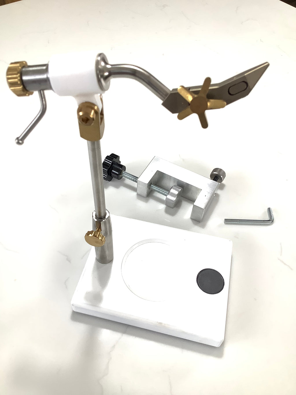 Highest Italian Built Quality LAW style Rotary & Clamp Fly Tying Vice